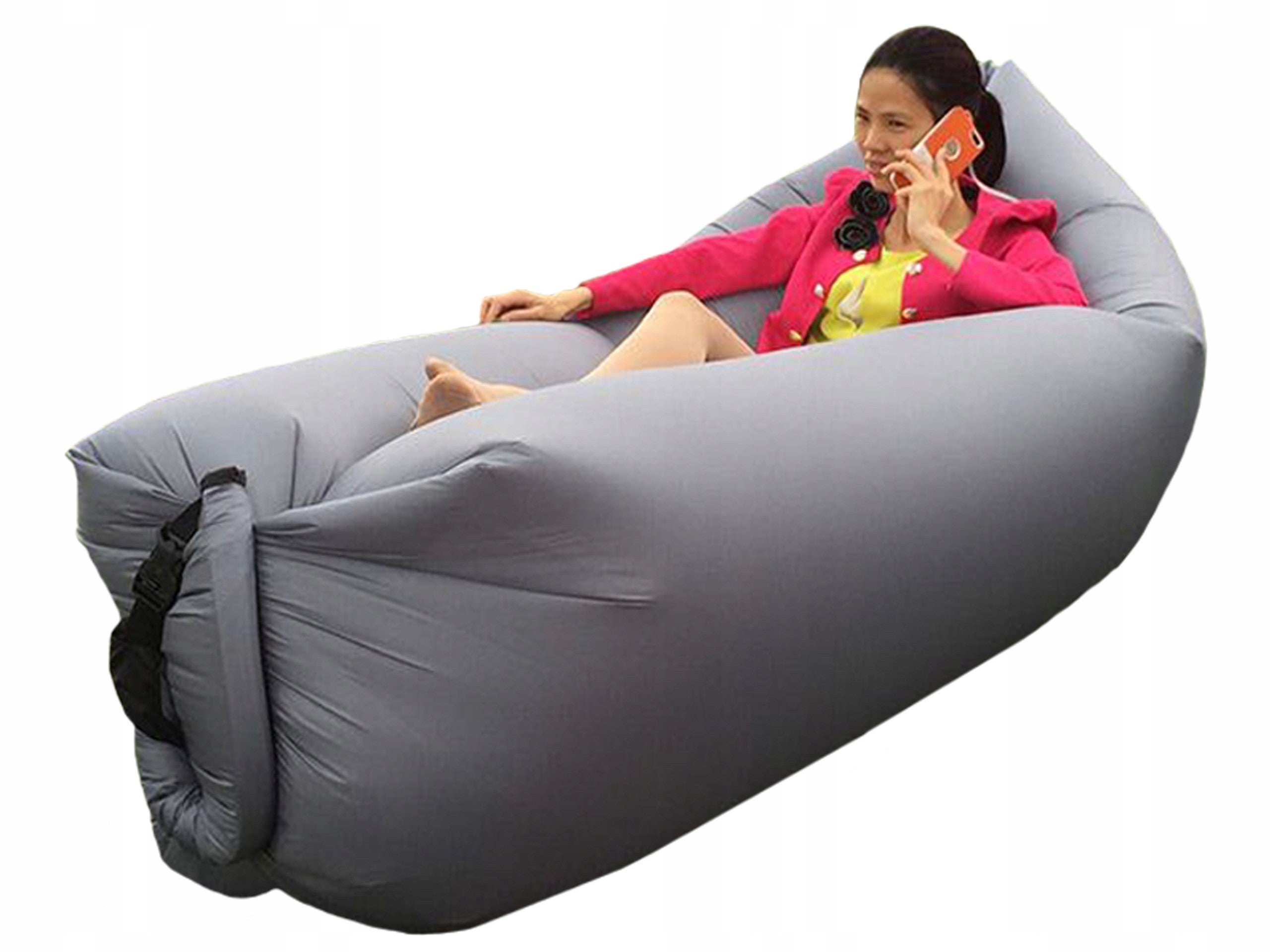 Aufblasbares Bett XXL, 220x70 cm, rot 