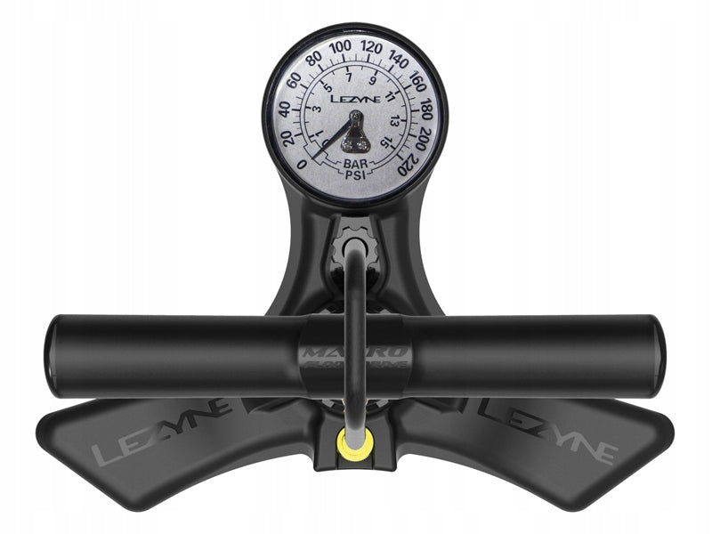 LEZYNE MACRO FLOOR Dual valve pump 220psi/15 bar Color black