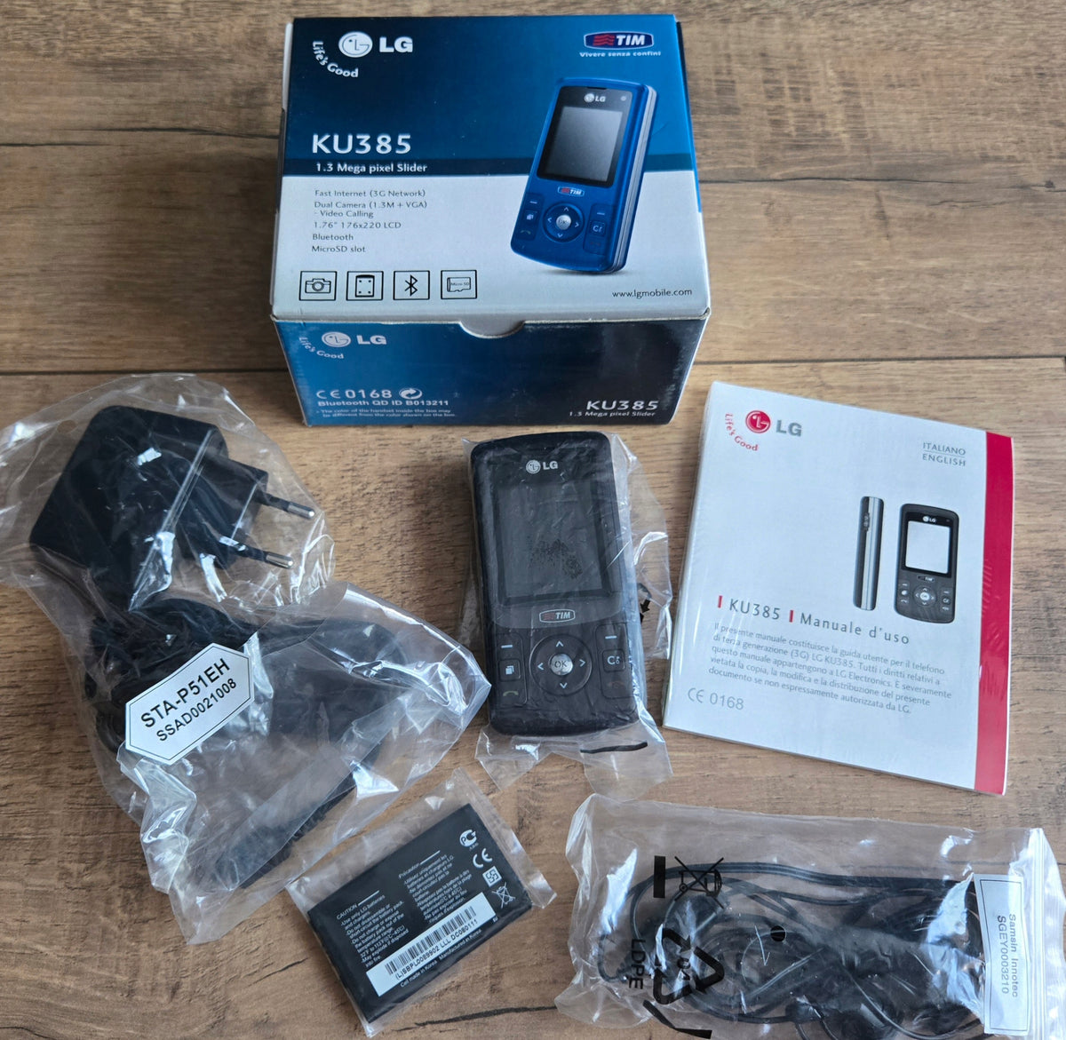 LG KU385 Brown Complete Set! NEW! Protective Films! Unique! For Collectors!