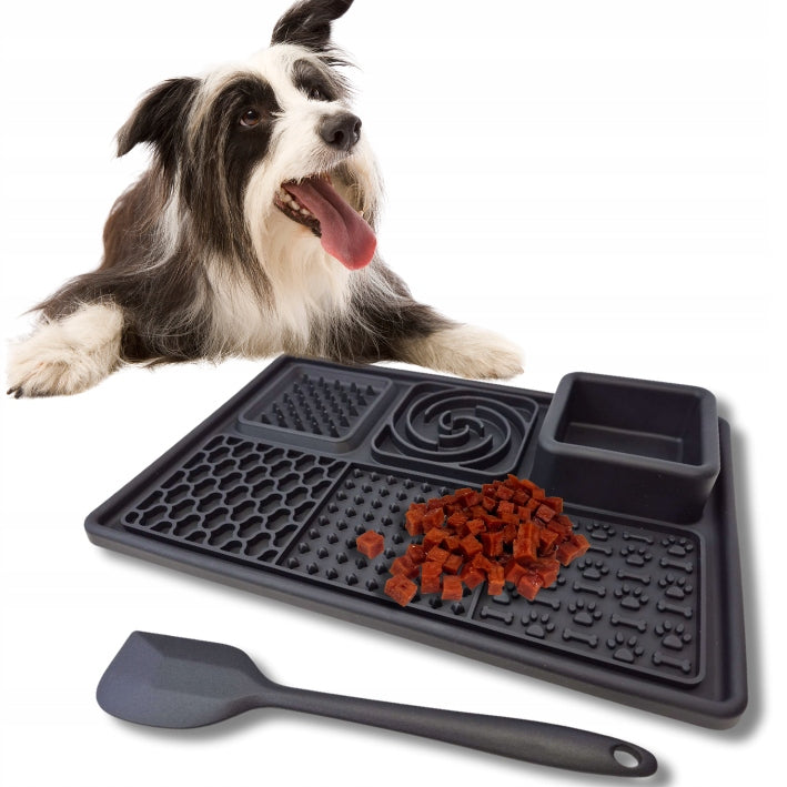 LICK MAT anti-stress slowing down eating 30x20 + spatula Material silicone