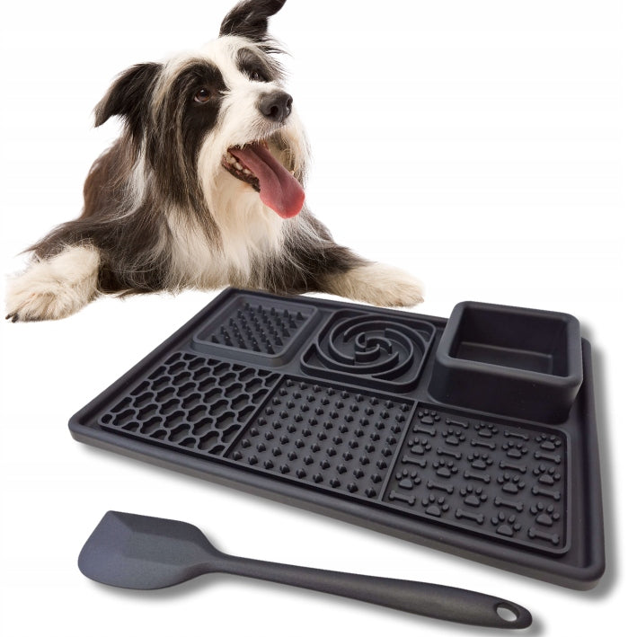 LICK MAT anti-stress slowing down eating 30x20 + spatula Type slows down consumption