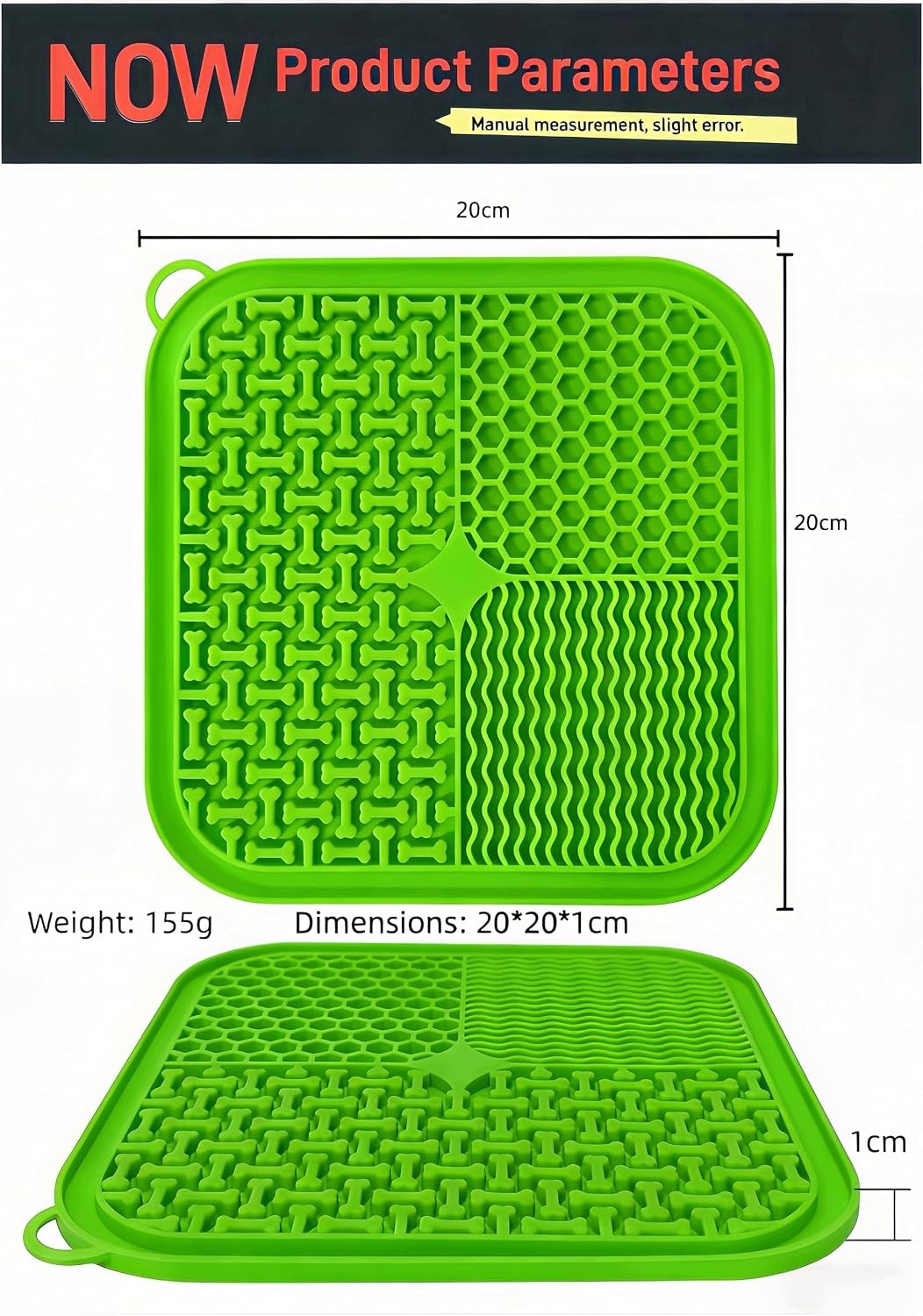 LICKING MAT WITH SLOW FEEDER FOR DOGS AND CATS SILICONE GREEN Kind automatic feeder