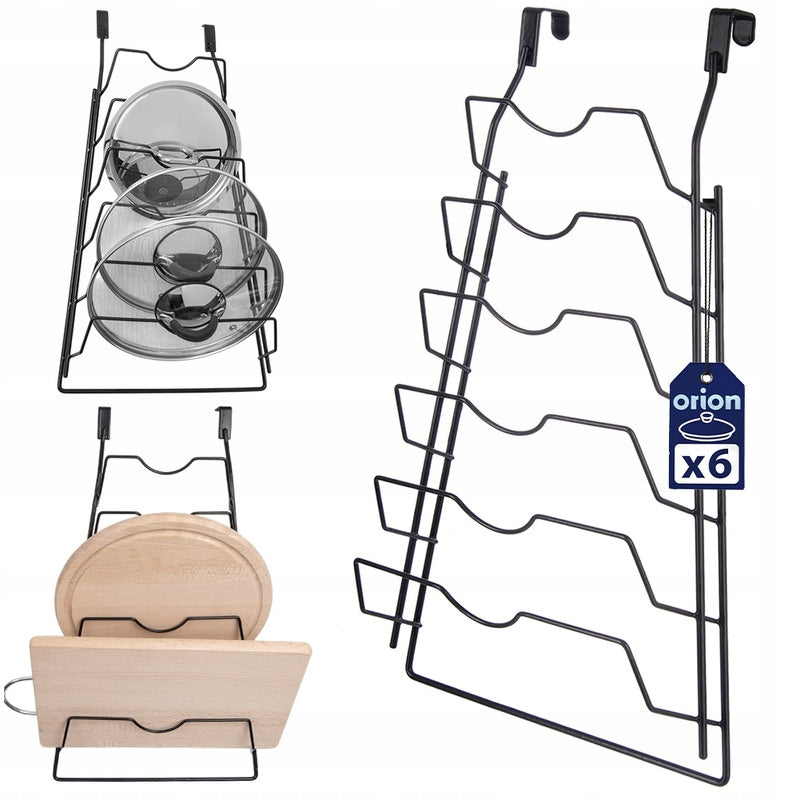 LID HANGER ORGANIZER RACK HANGING KITCHEN CABINET DOOR METAL