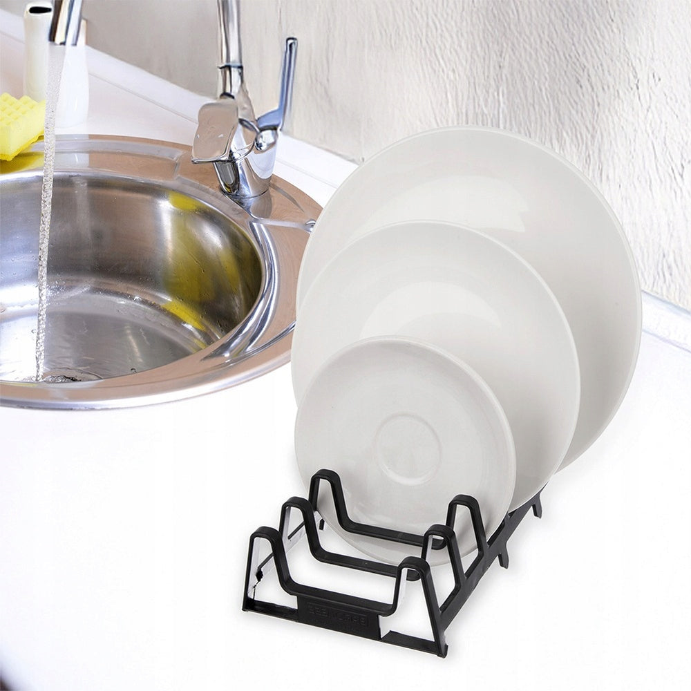 LID Stand PLATES Kitchen Organizer for Cabinet Drawer Black Packaging status original