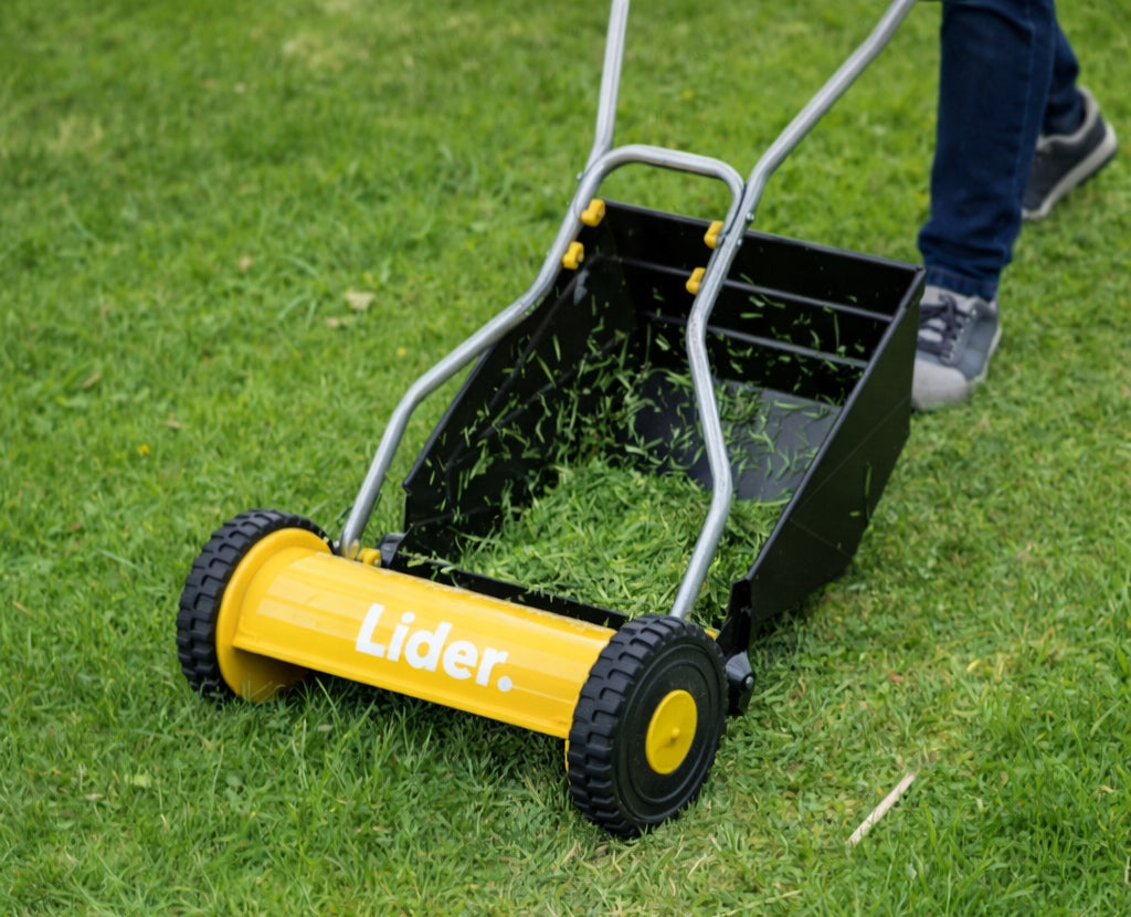 LIDER DRUM MOWER TKR15 MECHANICAL SPINDLE PUSH 38cm Basket capacity 18 l