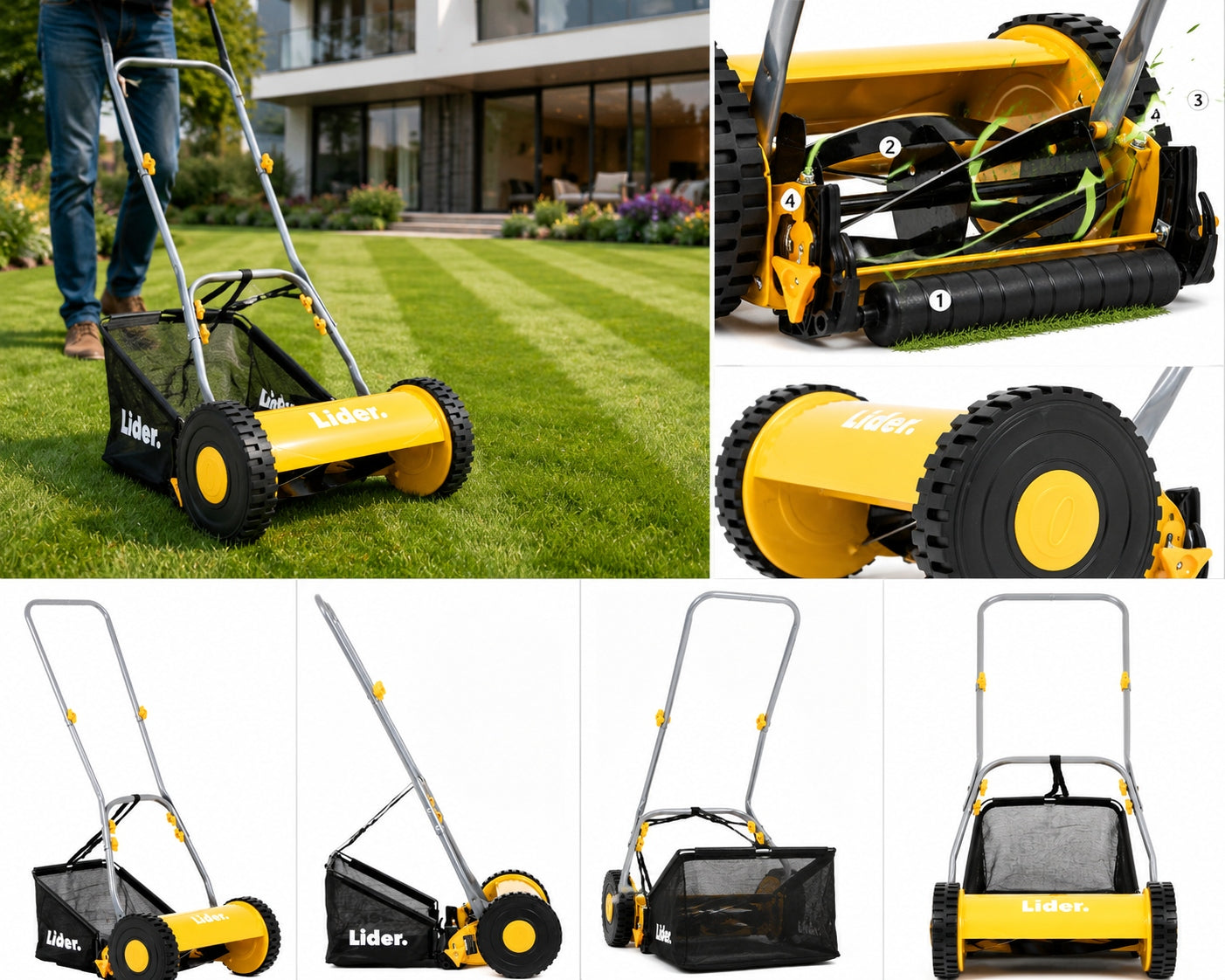 LIDER HAND MOWER DRUM MECHANICAL SPINDLE PUSH 30cm Manufacturer code 11024167