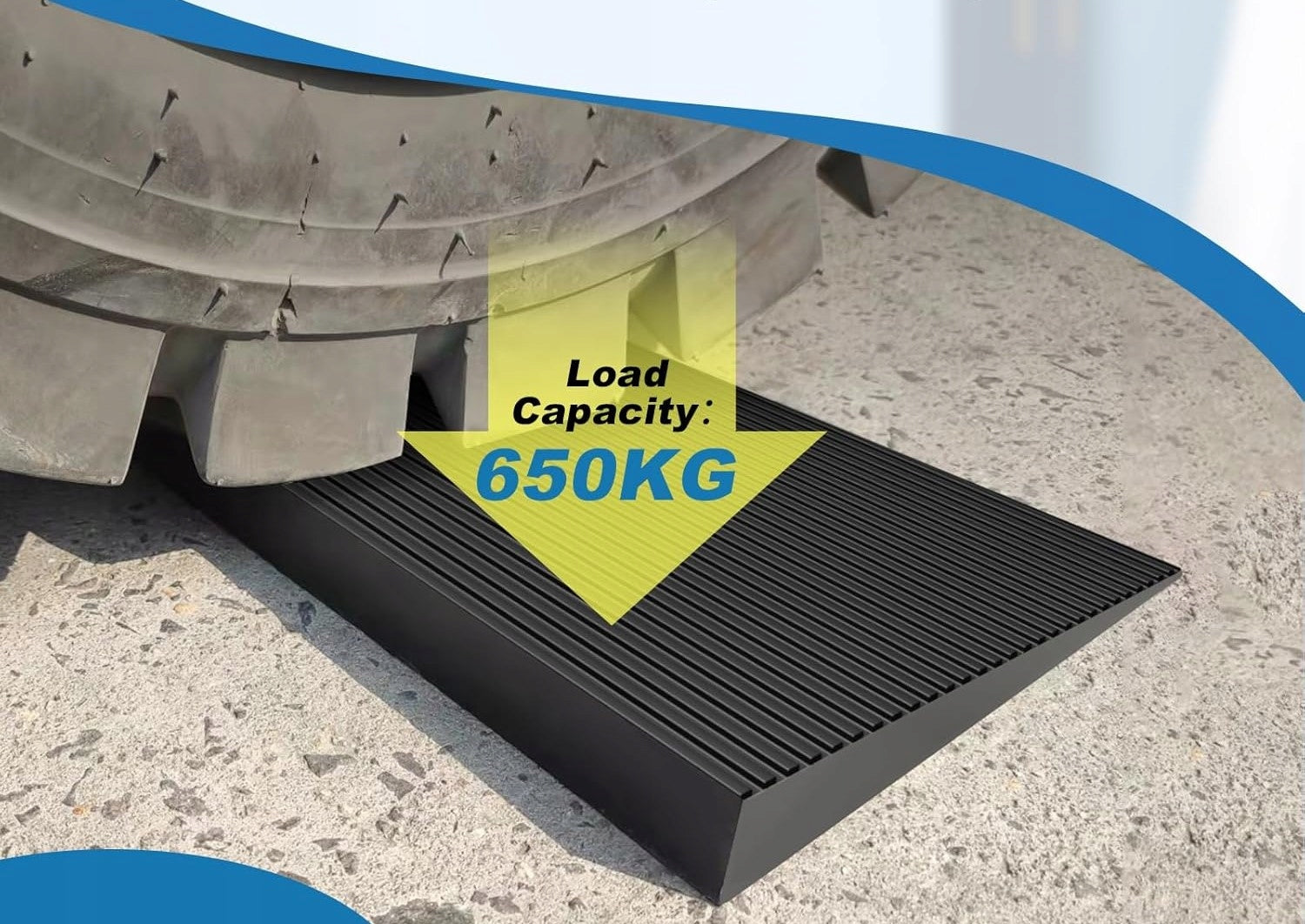 LIEKUMM Rubber threshold ramp 3,5 cm 650 kg anti-slip black Brand Liekumm