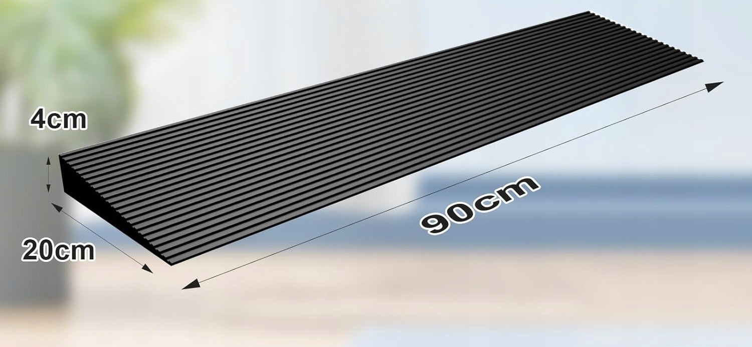 LIEKUMM Threshold Ramp Rubber Driveway 90cm 4cm 650kg Manufacturer code 003