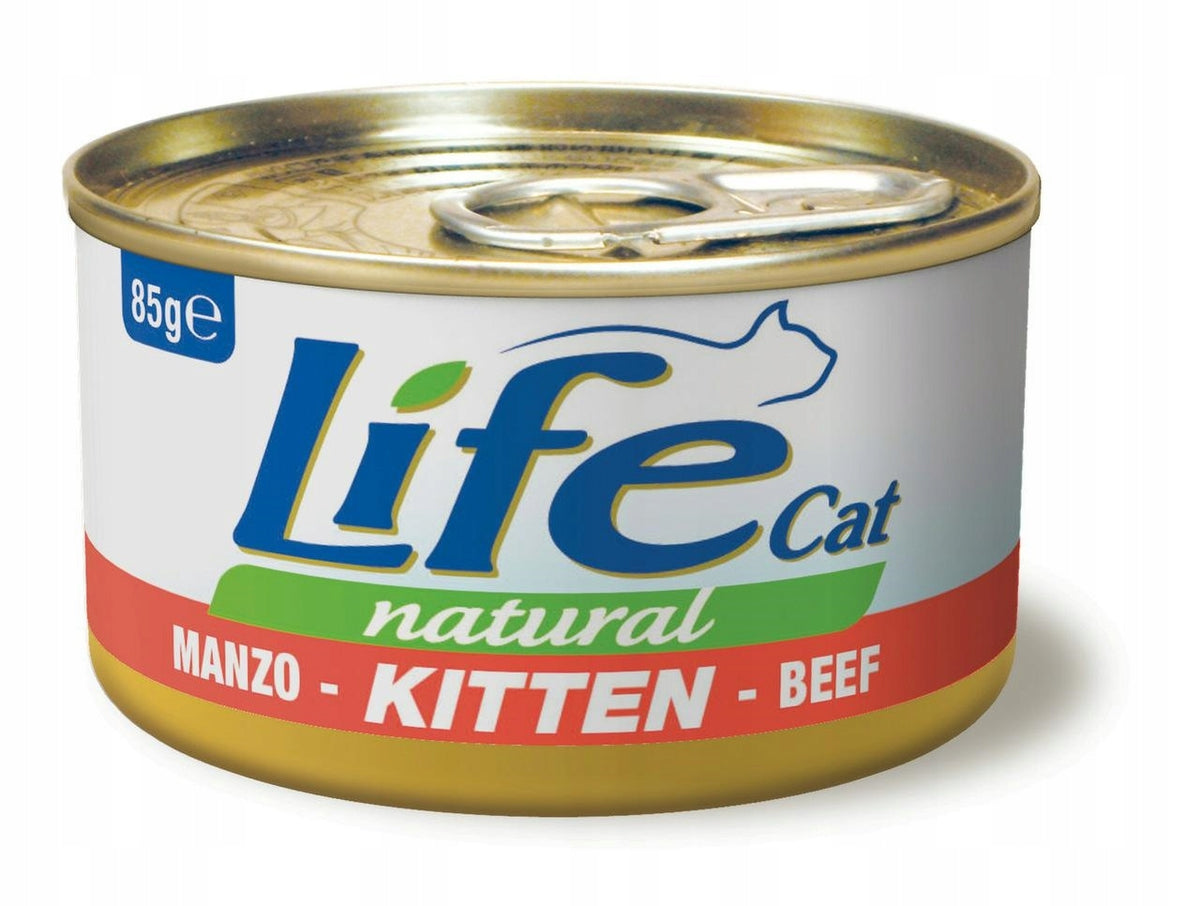 LIFE CAT KITTEN BEEF can 85g