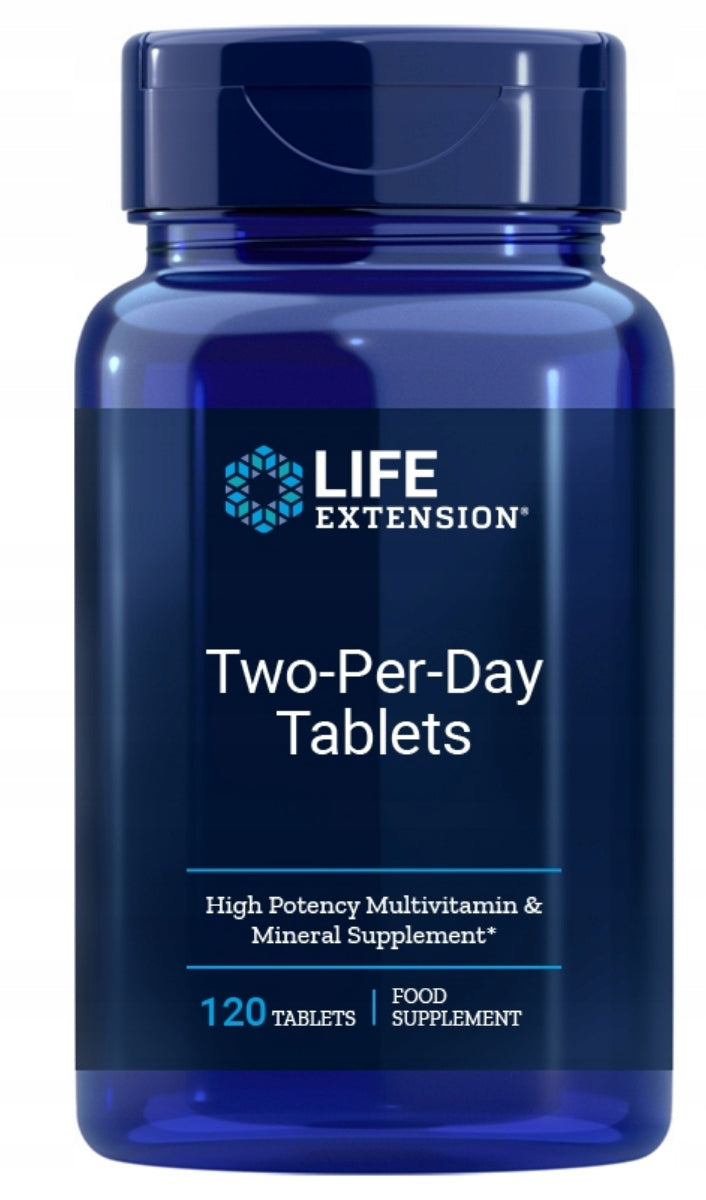 LIFE EXTENSION Two Per Day 120 Tablets Multivitamin