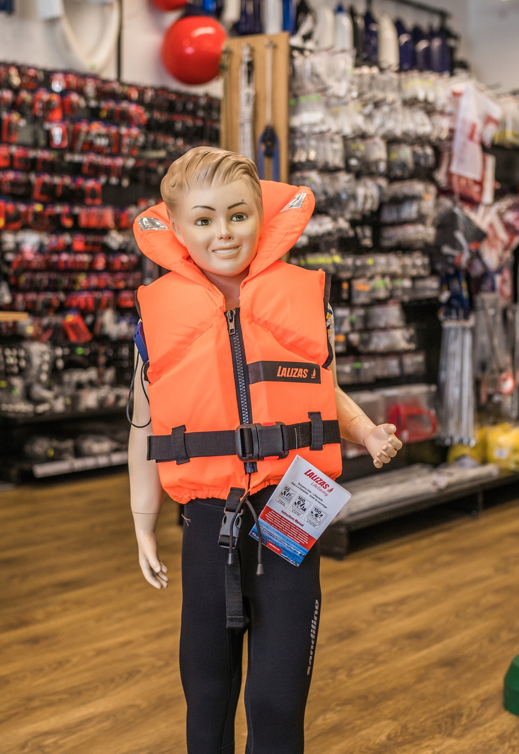 LIFE JACKET 30-40 KG, 100N CE ISO 75203 Brand Lalizas