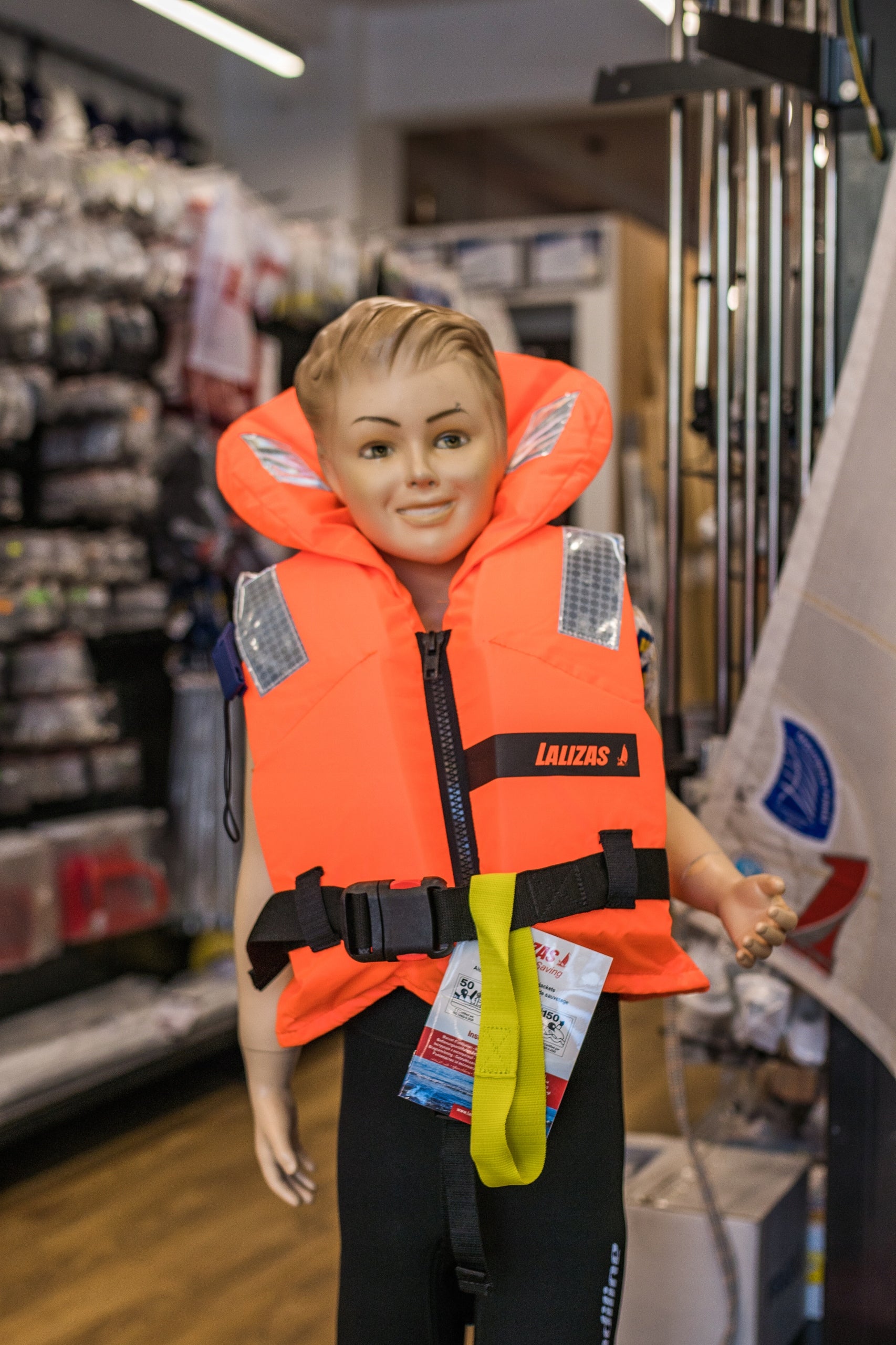 LIFE JACKET 50-70 KG, 150N CE ISO 75211 Brand Lalizas