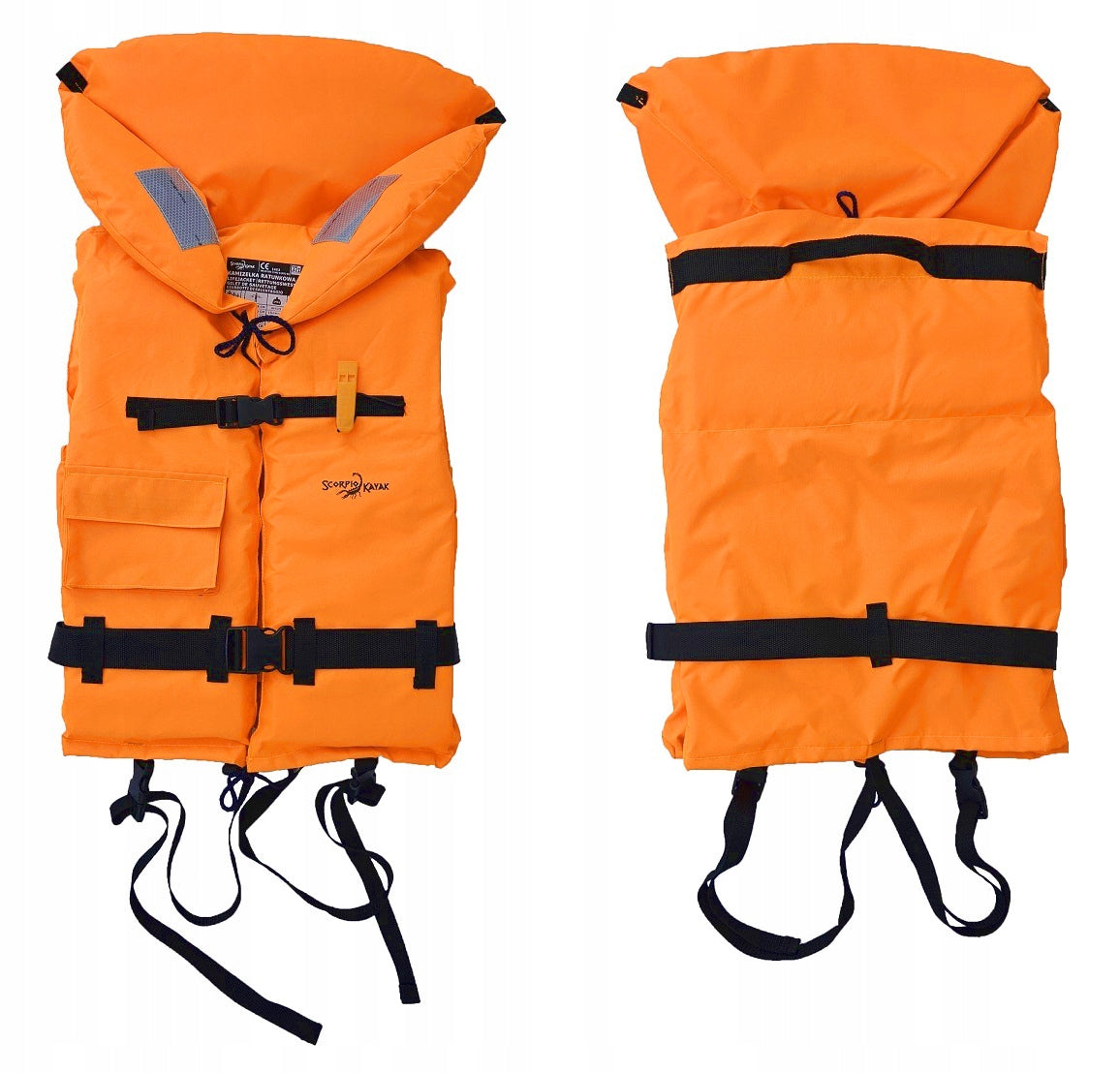 LIFE JACKET FOR WATER LIFE VEST FOR KAYAK BOAT WHISTLE M 50-60KG 70N