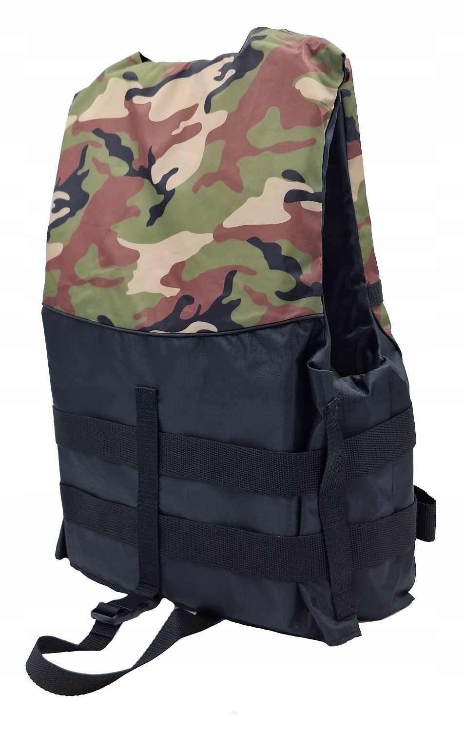 LIFE VEST FISHING SAFETY VEST FOR WATER CAMO XS 25-40 kg Brand Scorpio Kayak