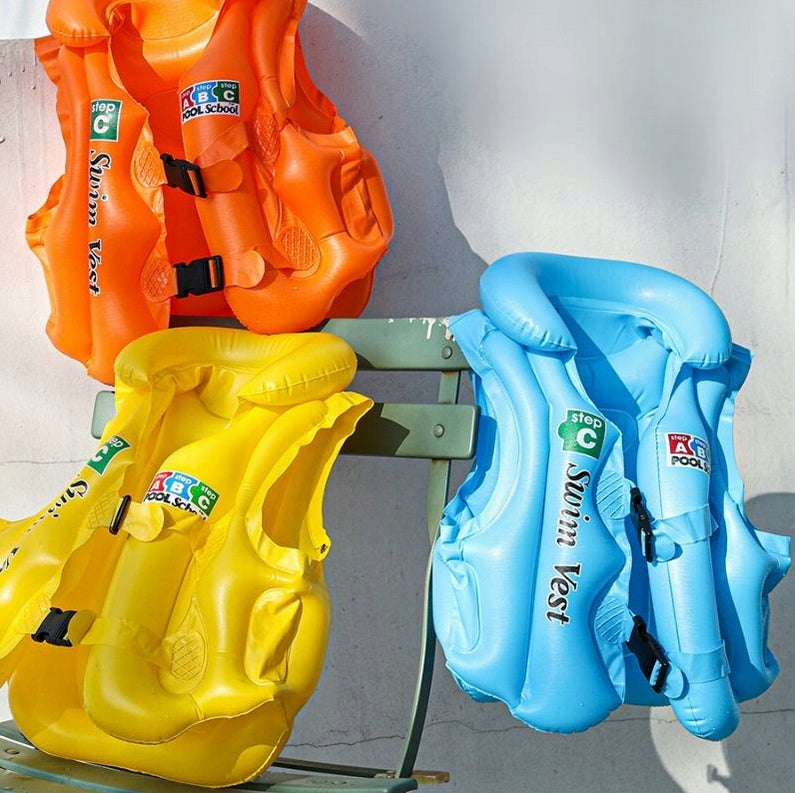 LIFE VEST INFLATABLE VEST FOR CHILDREN LEARNING TO SWIM 12-25kg COLORS Brand no brand