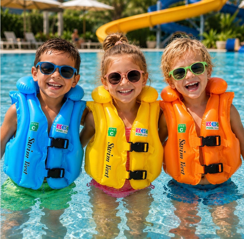 LIFE VEST INFLATABLE VEST FOR CHILDREN LEARNING TO SWIM 12-25kg COLORS Manufacturer code 5906688