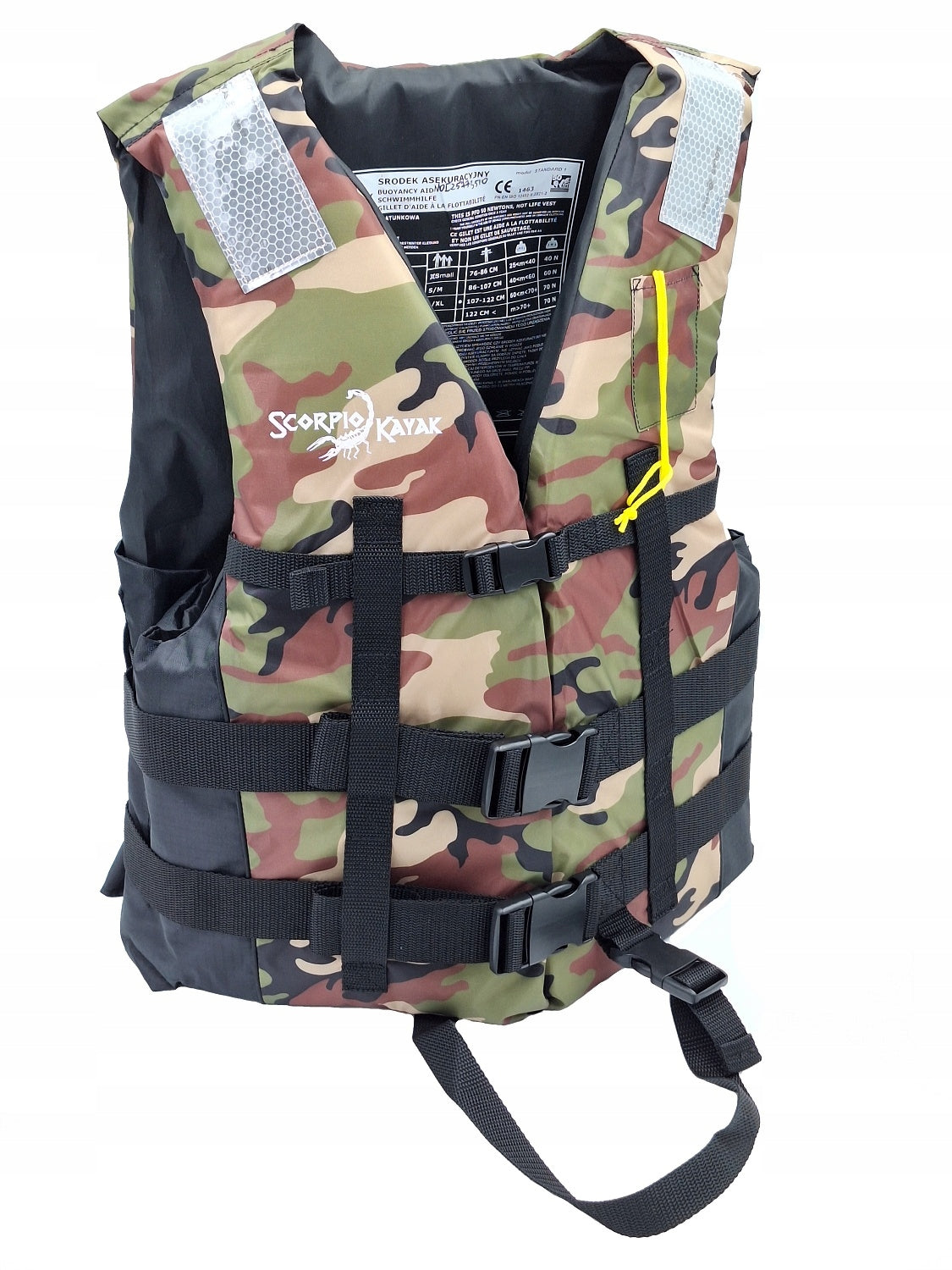 LIFE VEST KAYAK FISHING SAFETY VEST BOAT CAMO S/M