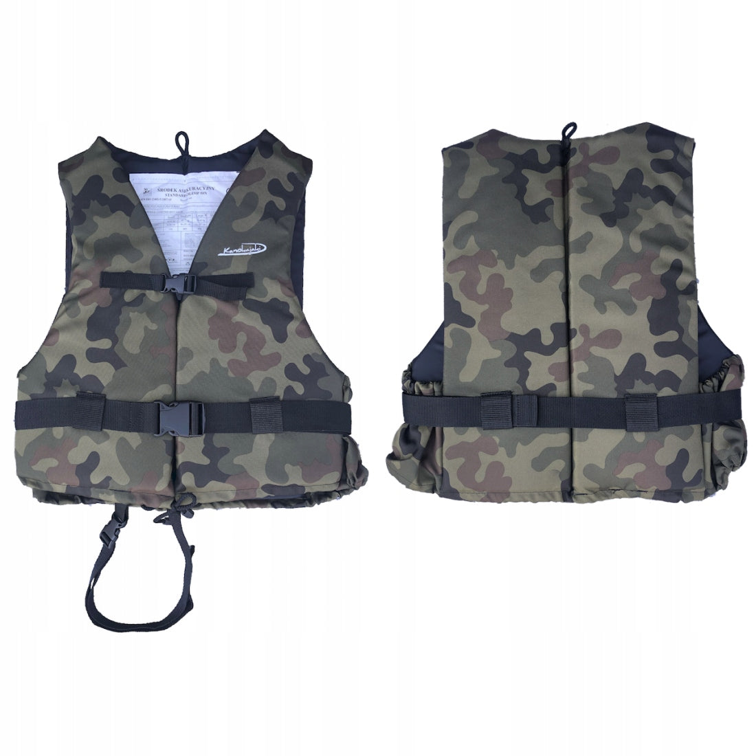 LIFE VEST SAFETY VEST FOR BOAT KAYAK CAMO FISHING XXL LARGE 70kg++
