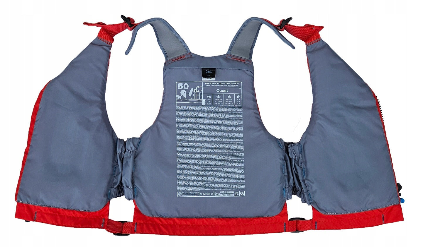 LIFE VEST SAFETY VEST FOR KAYAK SUP WATER BOARD PALM XL/XXL Body weight range 110 kg