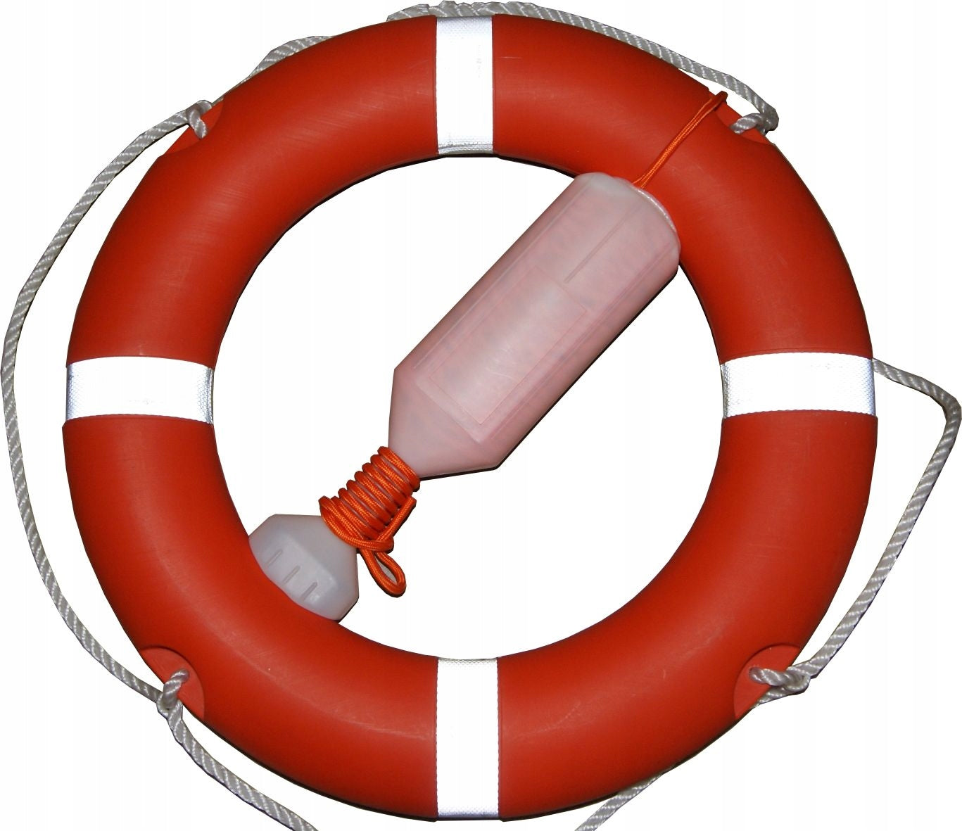 LIFEBUOY 71cm 2,5kg with 30m/8mm rope tray, ATEST SOLAS, EC MED