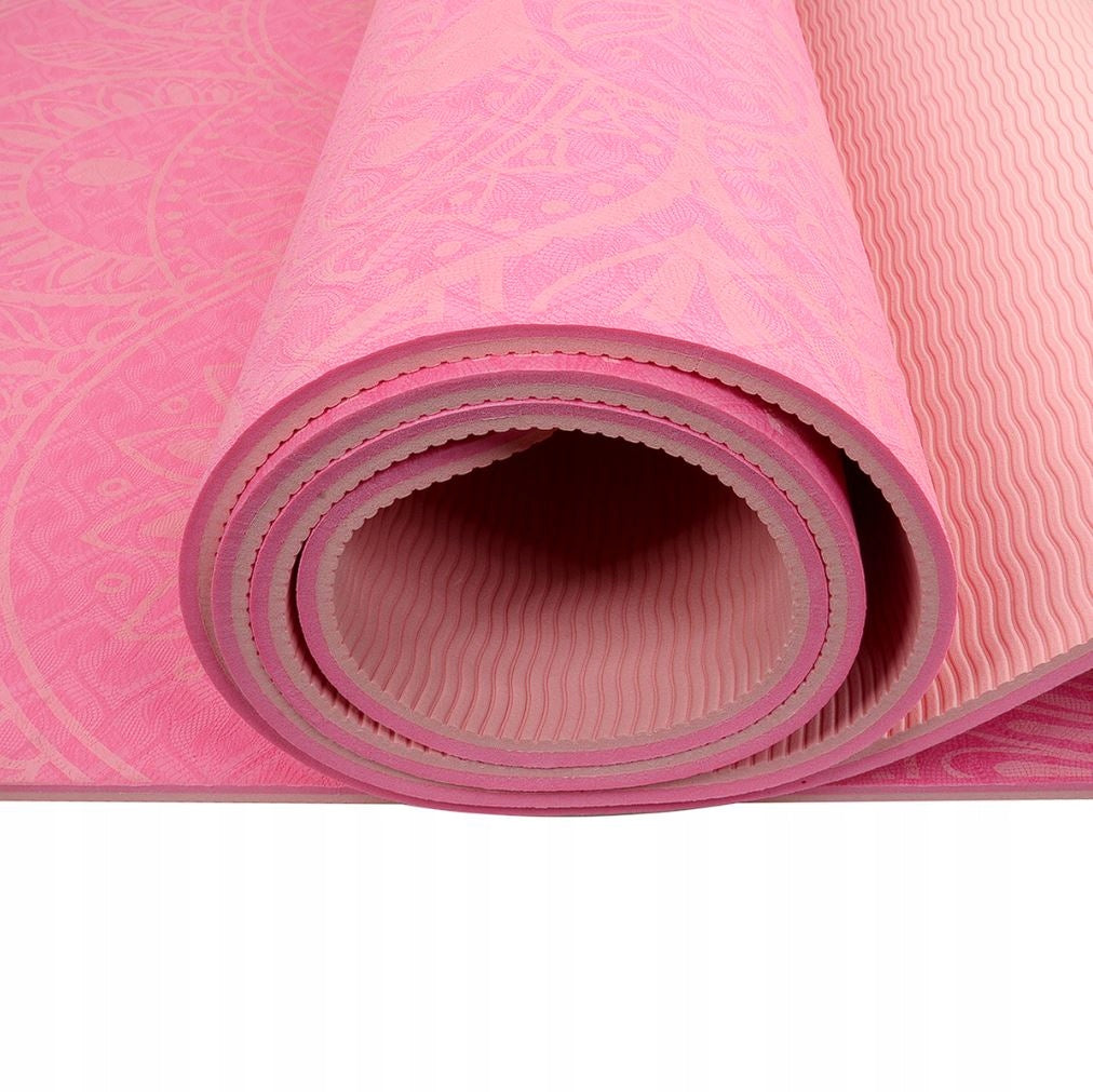 LIFEFIT YOGA MANDALADUO Exercise Mat, 183x58x0,6, Pink Brand Lifefit