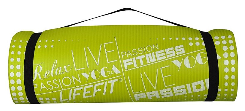 LIFEFIT YOGA MAT Exclusive+ Exercise Mat, 180x60x1,5, Green Brand Lifefit