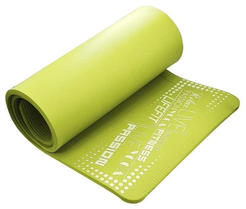 LIFEFIT YOGA MAT Exclusive+ Exercise Mat, 180x60x1,5, Green Length 180 cm