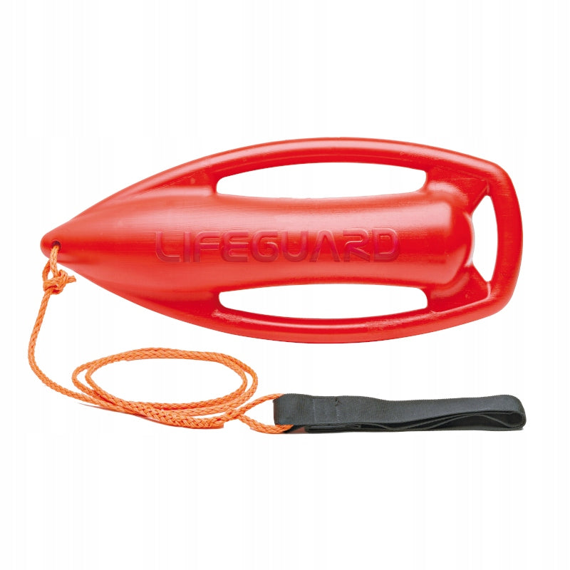 LIFEGUARD plastic "pamelka" rescue buoy, filled with foam, with rope