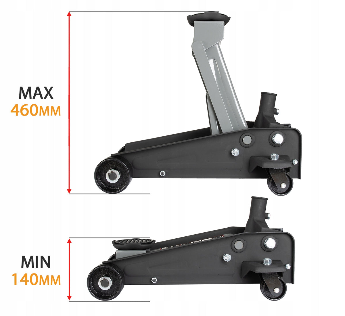 LIFT 140-460 3T CAR LOW PROFILE FROG MAJSTER Polska MP0516 Brand Majster Polska