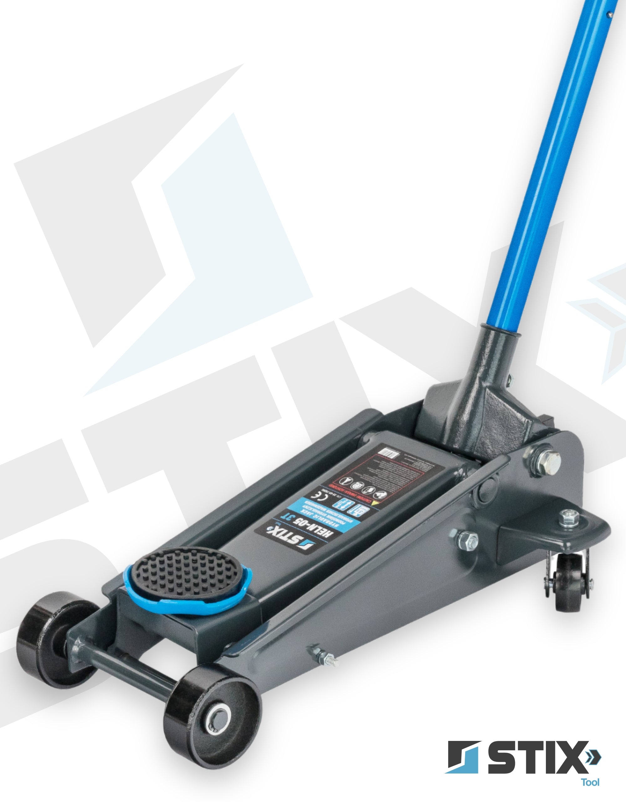 LIFT FROG HYDRAULIC JACK CAR 3T 130-480MM HELN-05 STIX Brand Stix