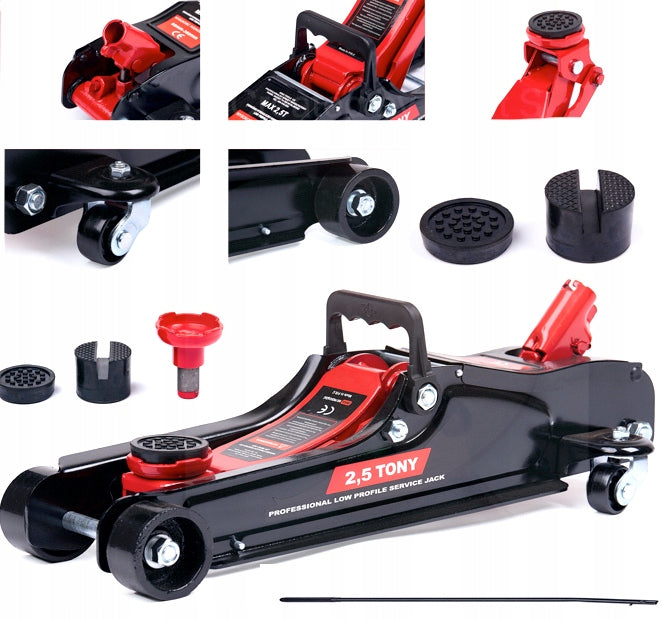 LIFT LOW PROFILE FROG 2,5T 2X RUBBER UP JACK SOLID LARGE