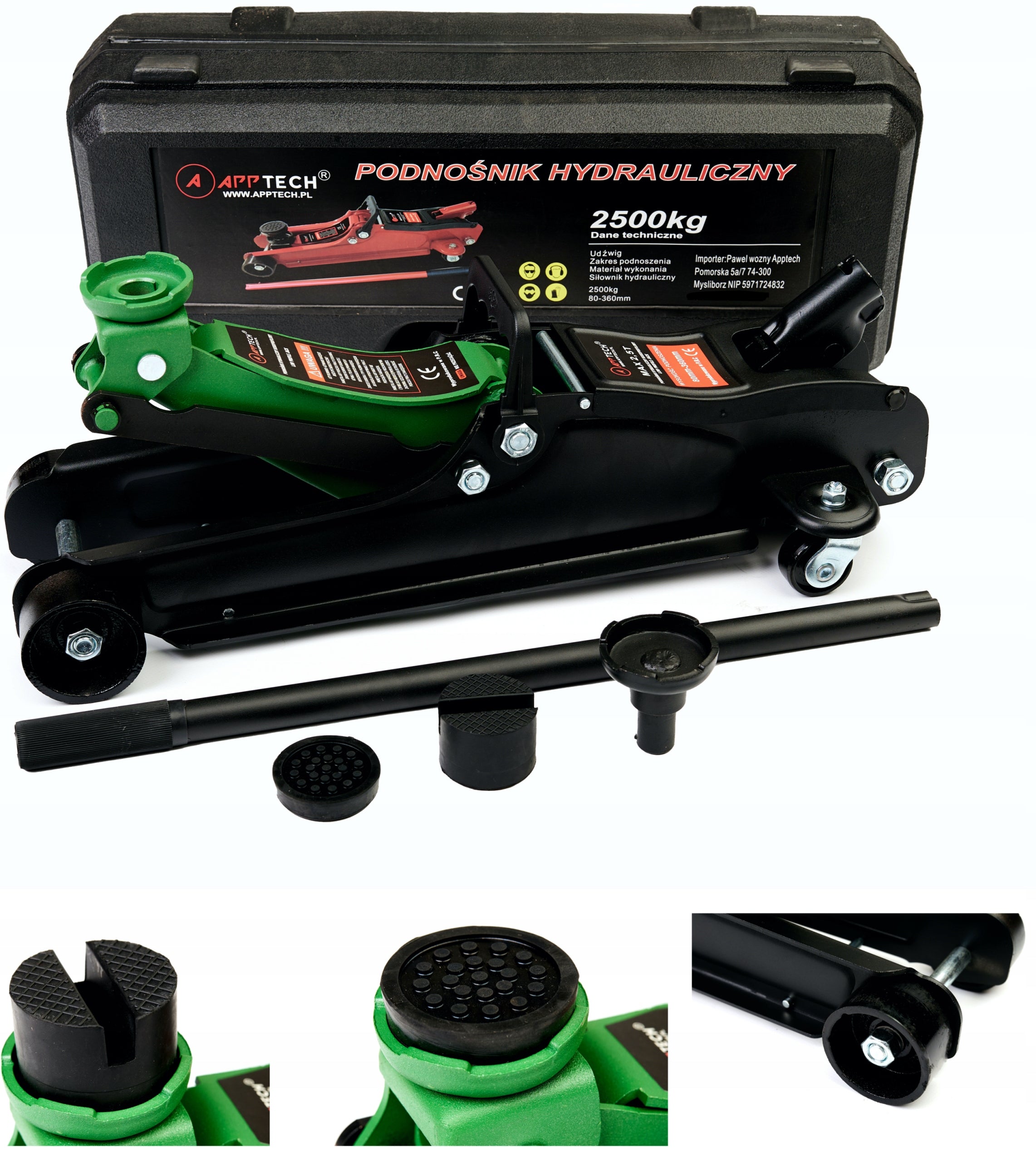 LIFT LOW PROFILE FROG 2,5T 2XGUMA JACK STRONG WHEELS BOX