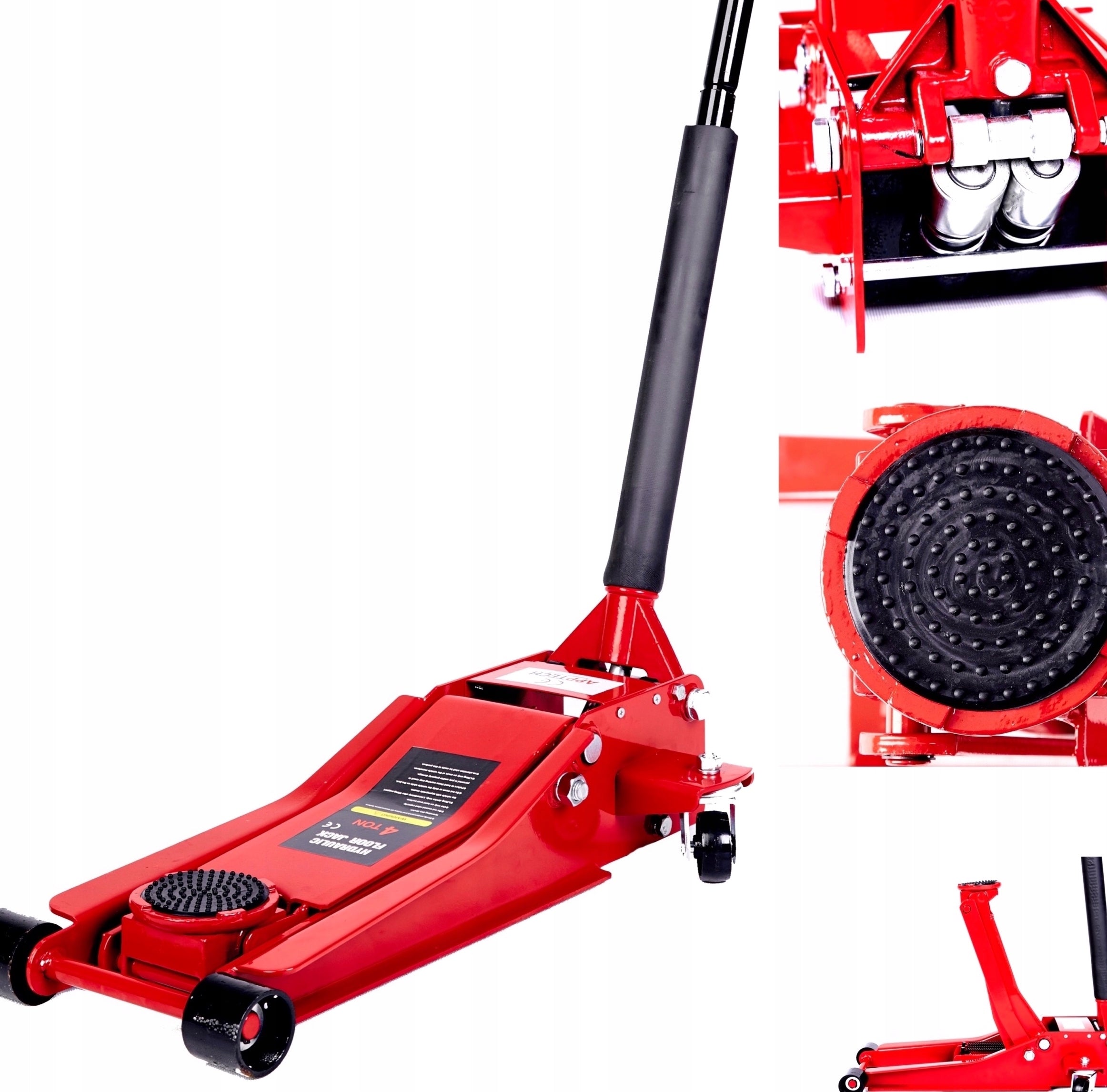 LIFT LOW PROFILE FROG 4T 2-PISTON RUBBER LOW SWIVEL WHEELS 4 TONS PROFI