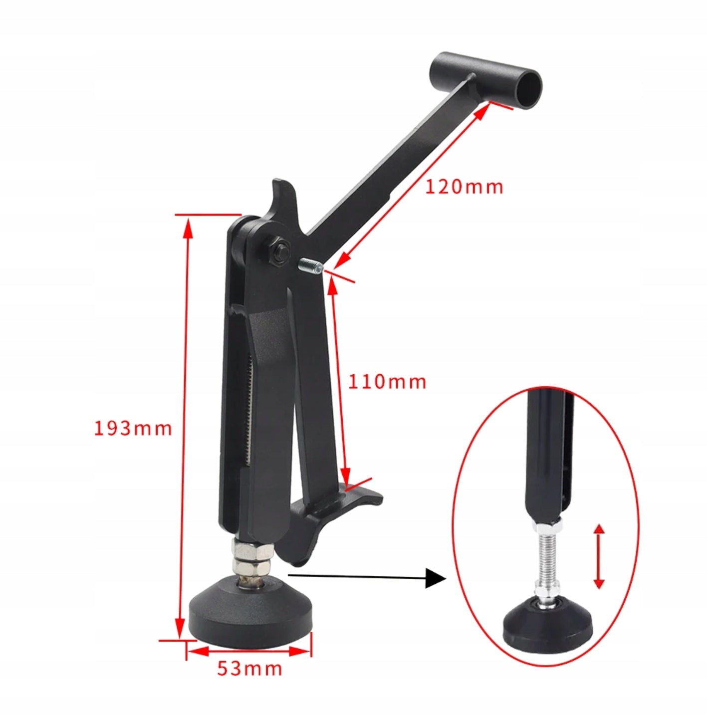LIFT MOTORCYCLE RACK WHEEL SWING ARM CHAIN LUBRICATION FOLDING Packaging status original
