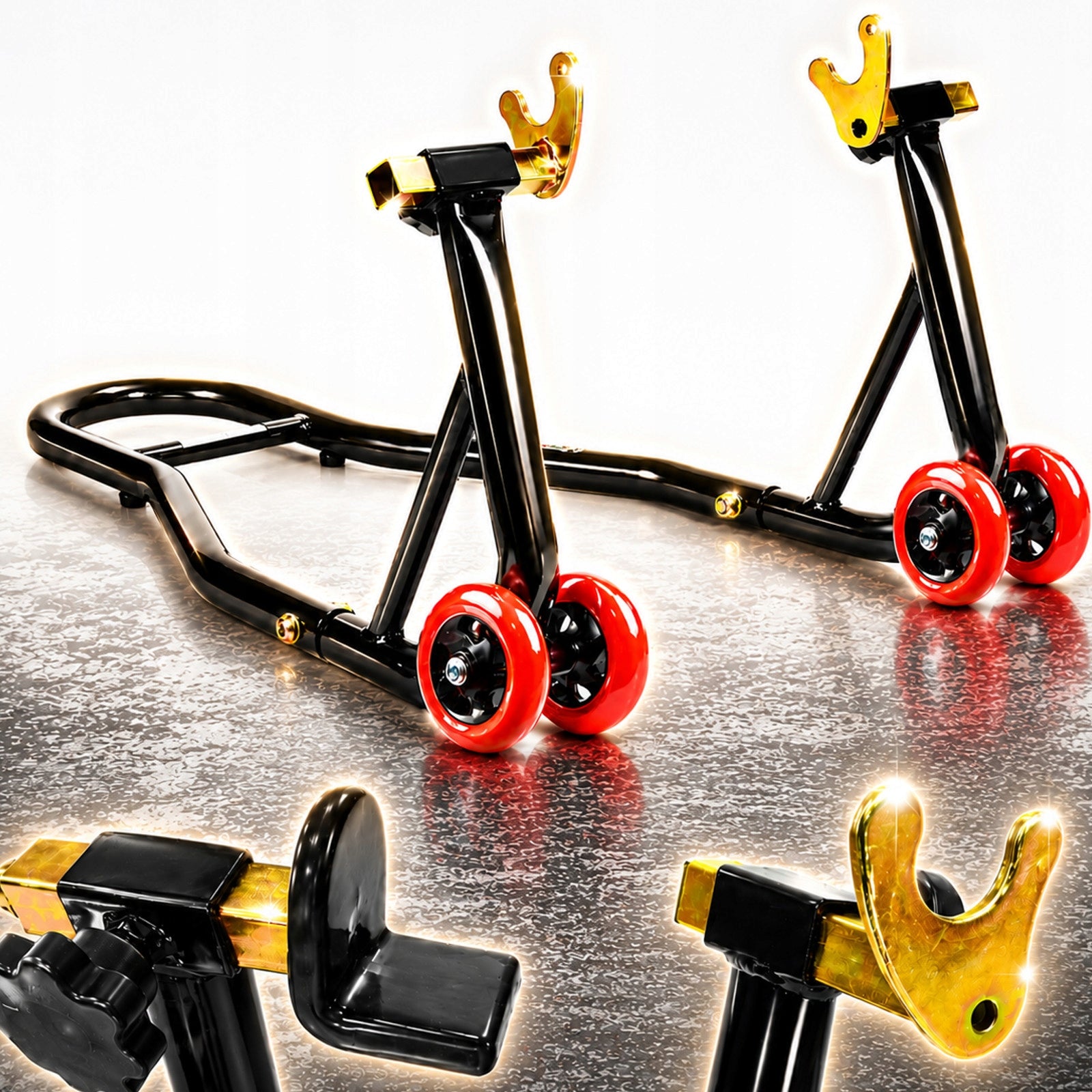 LIFT MOTORCYCLE STAND FOR MOTORCYCLE MOTORBIKE - 2 TYPES OF TIPS