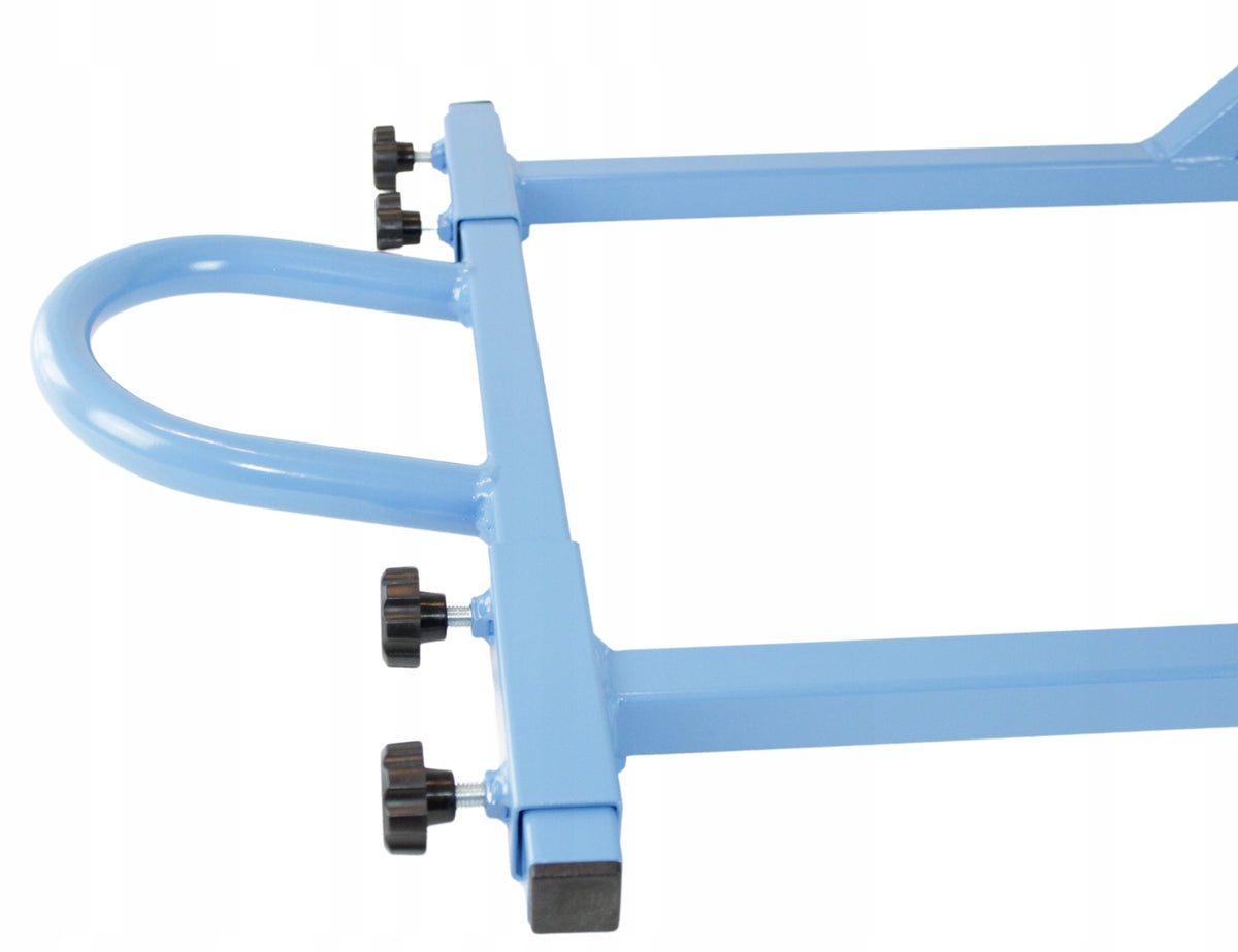 LIFT MOTORCYCLE STAND FRONT MOTORCYCLE RIDING MOTORCYCLE FRONT BLUE Manufacturer code STOJAK PODNOŚNIK MOTOCYKLOWY NA PRZEDNIE KOŁO