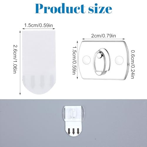 LIGHT CHAIN CLIPS TRANSPARENT 42 PCS ADHESIVE STRIPS Manufacturer code Bez marki