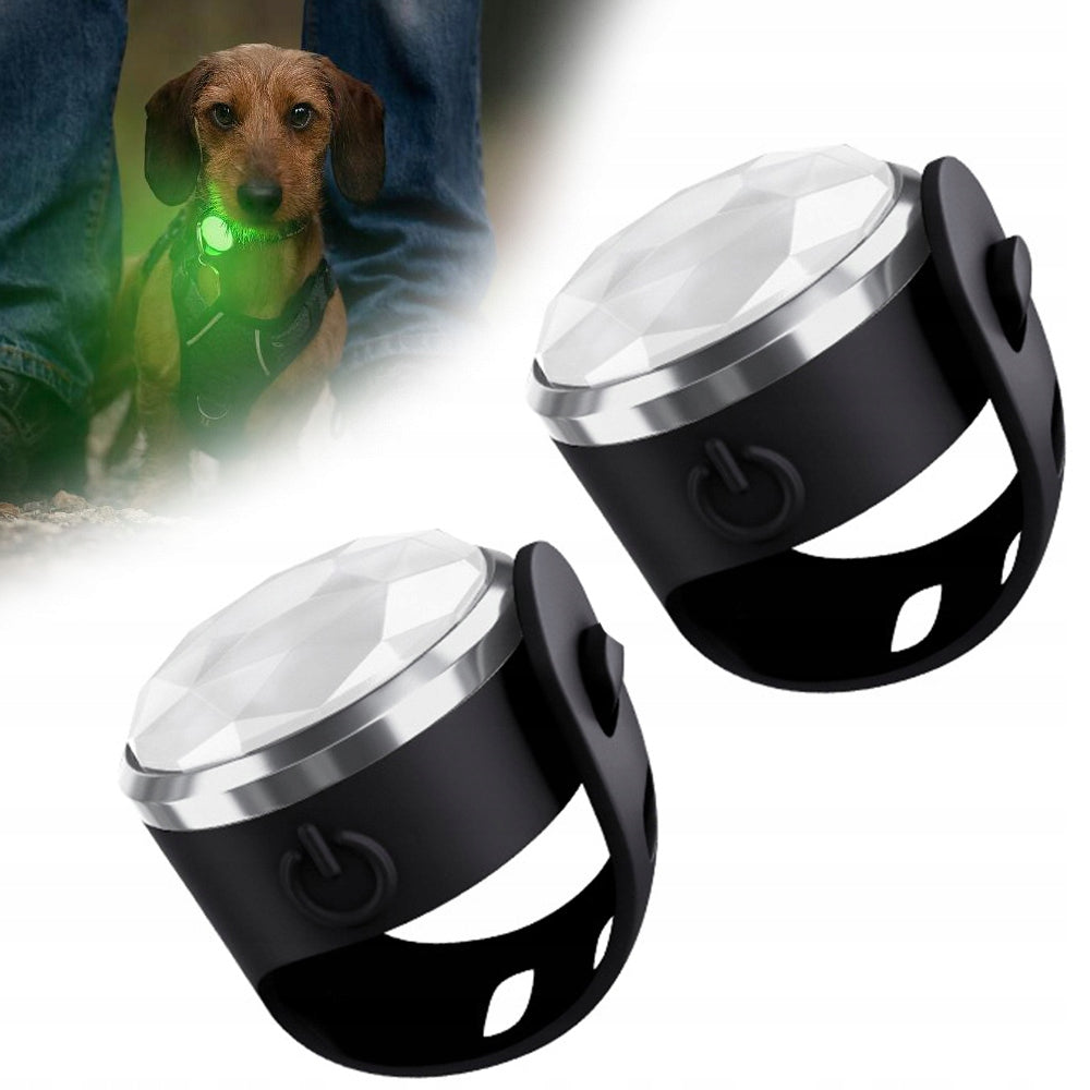LIGHT FOR CAT DOG COLLAR RGB 8 LIGHT MODES CHARGING TYPE C LED