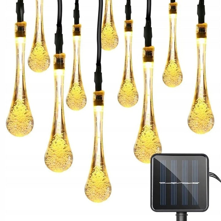 LIGHT GARLAND SOLAR LIGHTS 40 LED CHAIN ICICLES ORNAMENT BALCONY CORD 6m Manufacturer code LAMPA SOLARNA GIRLANDA ŁEZKI 40 LED