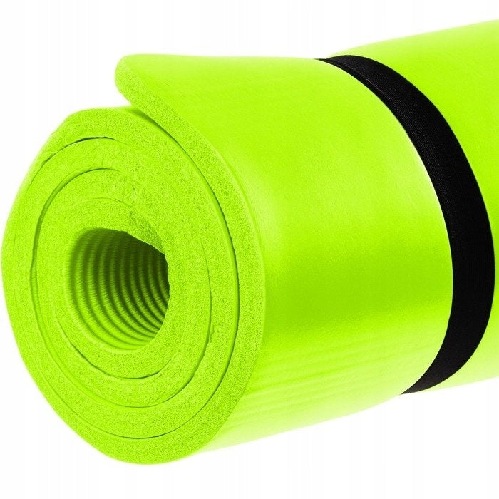 LIGHT GREEN FOAM MAT 190x60x1,5cm FOR EXERCISE / FITNESS Color green