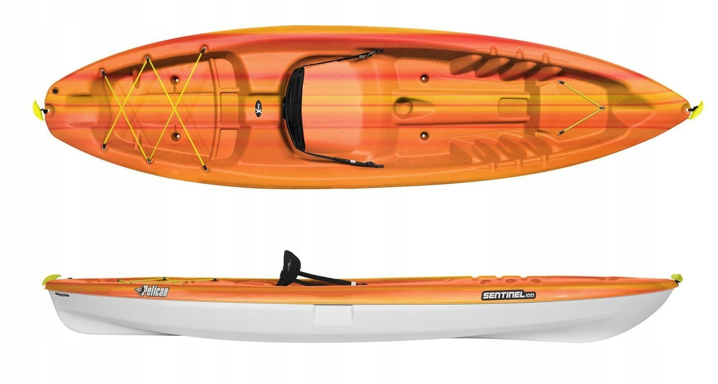 LIGHT STABLE SINGLE KAYAK SIT ON TOP SENTINEL 100 PELICAN Brand Pelican
