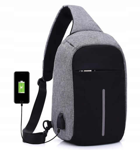 LIGHTWEIGHT BACKPACK ANTI-THEFT USB POWER-BANK PORT