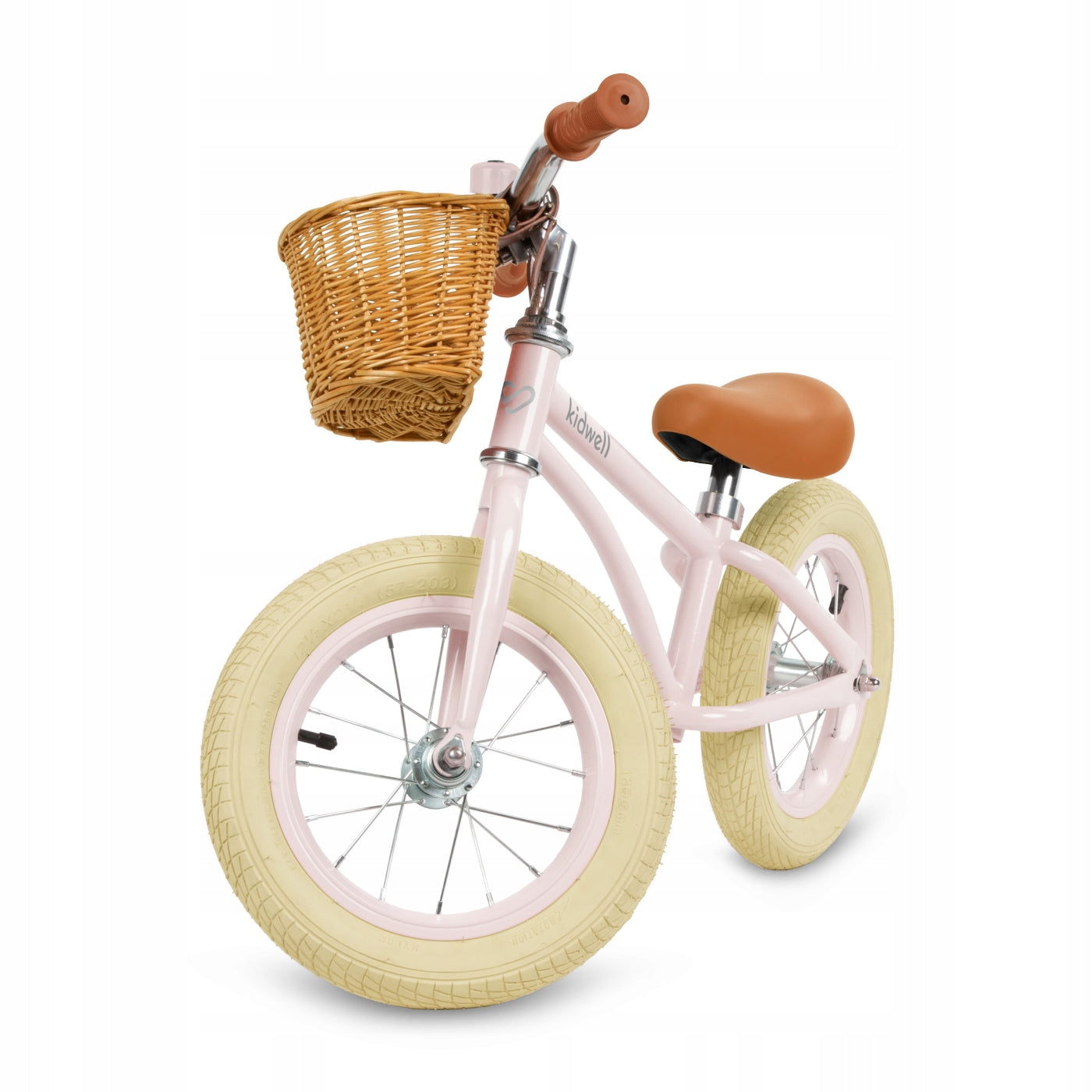 LIGHTWEIGHT BALANCE BIKE KIDWELL CLASSY PUMPED WHEELS 12" WITH BASKET RIDER Frame steel