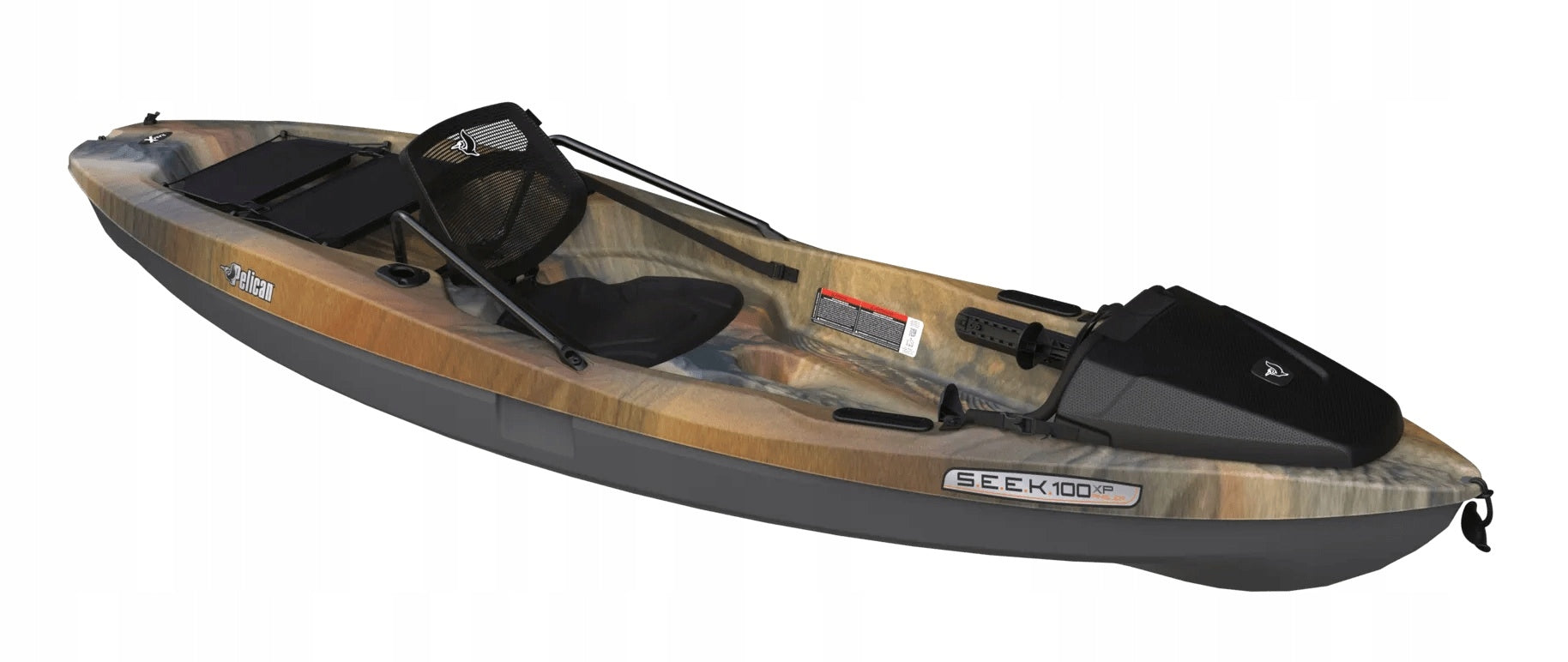 LIGHTWEIGHT COMFORTABLE SINGLE-PERSON FISHING KAYAK SEEK 100 XP ANGLER PELICAN Brand Pelican