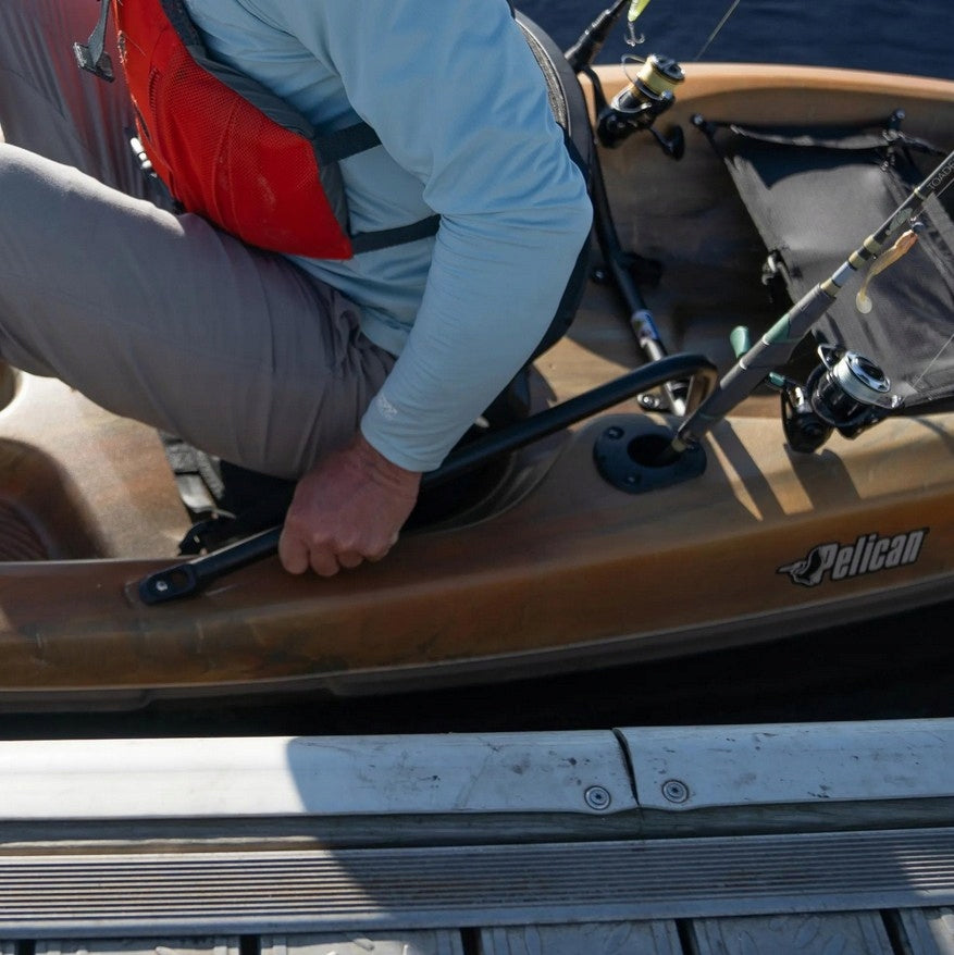 LIGHTWEIGHT COMFORTABLE SINGLE-PERSON FISHING KAYAK SEEK 100 XP ANGLER PELICAN Length 305 cm