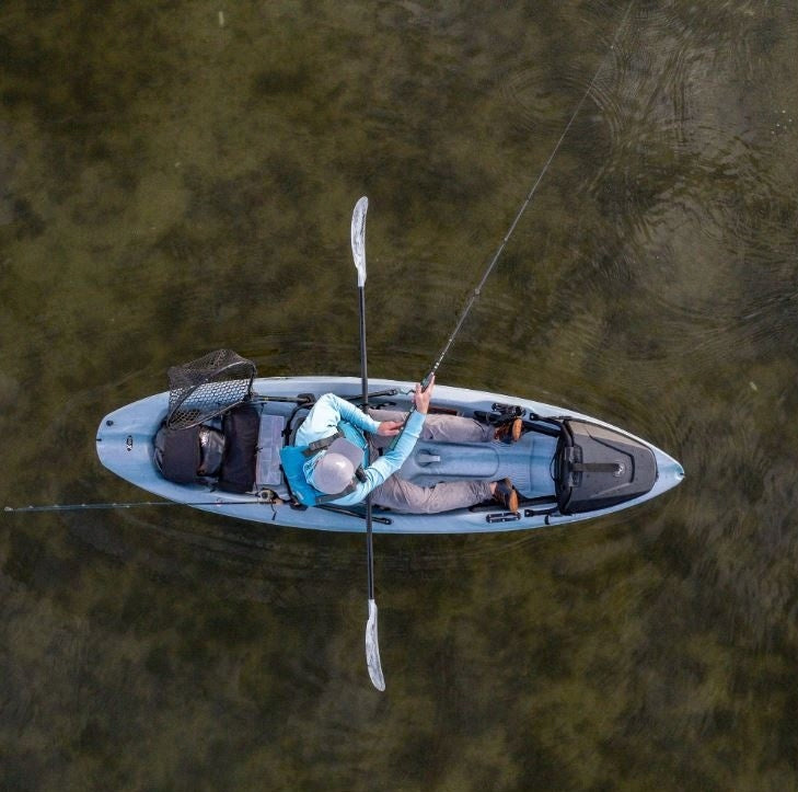 LIGHTWEIGHT COMFORTABLE SINGLE-PERSON FISHING KAYAK SEEK 100 XP ANGLER PELICAN Material polyethylene