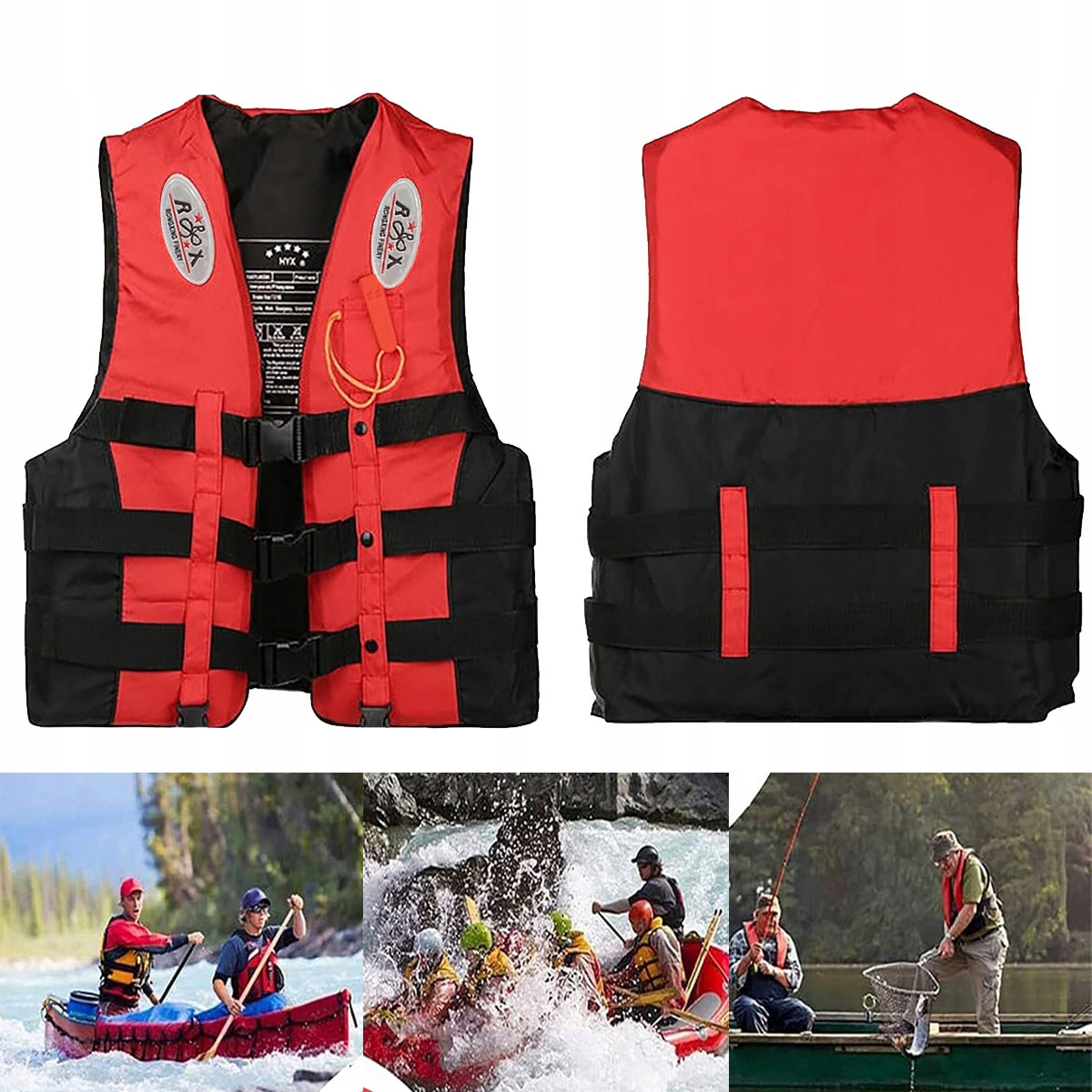 LIGHTWEIGHT LIFE JACKET FOR ADULTS