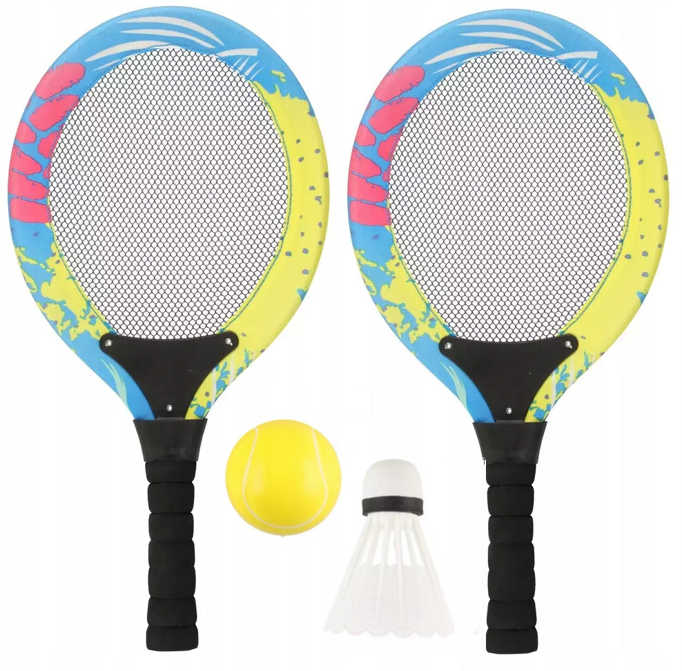 LIGHTWEIGHT RACKETS BADMINTON PADDLES SHUTTLECOCK BADMINTON BALL 44CM