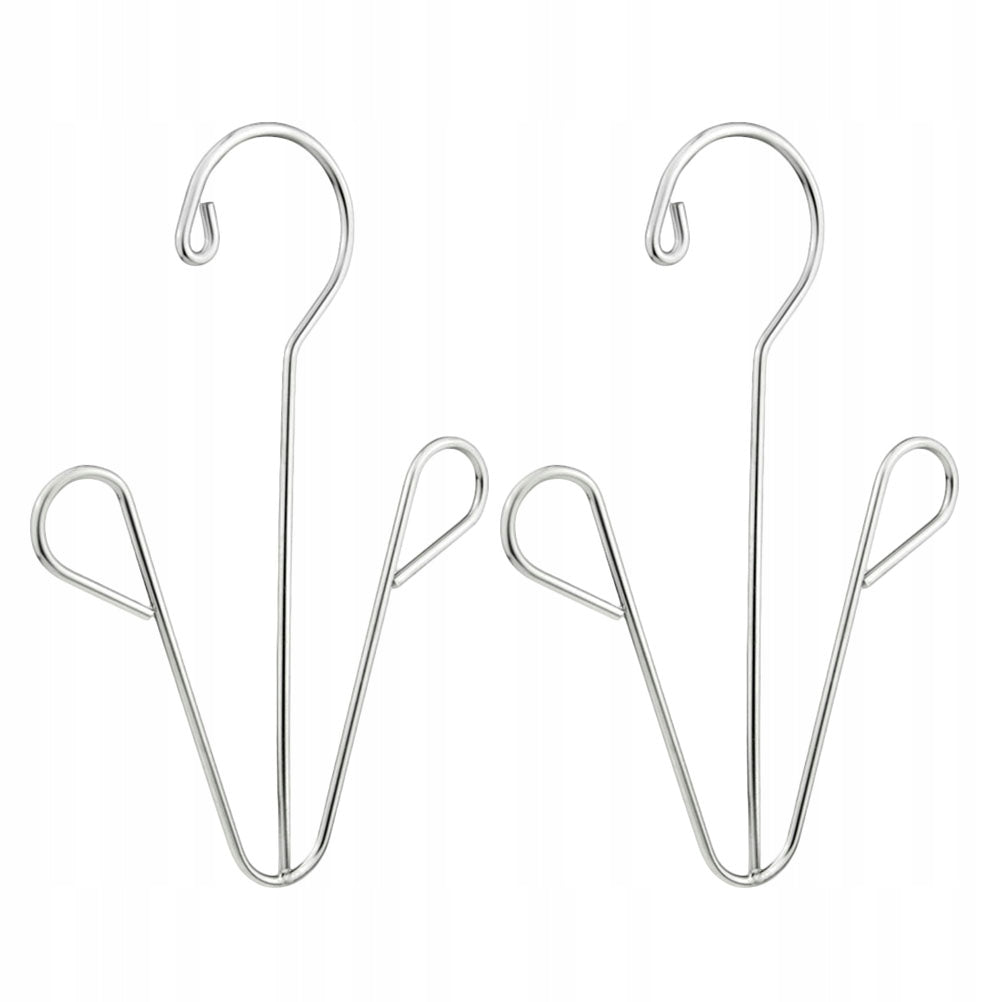LIGHTWEIGHT SILVER SHOE HANGER STAINLESS STEEL DRYING RACK Kind Portable