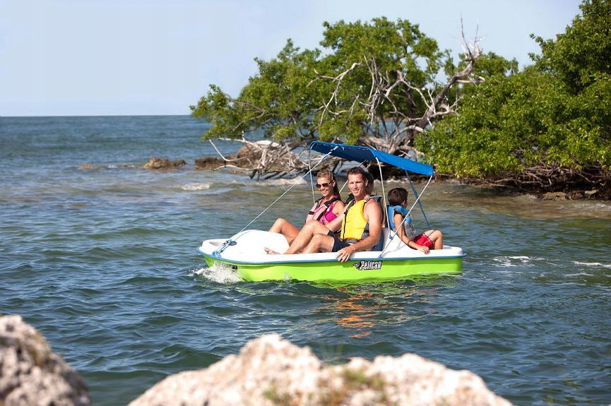 LIGHTWEIGHT SOLID COMFORTABLE MONACO DLX WATER BIKE WITH VISOR PELICAN CANADA Material polyethylene